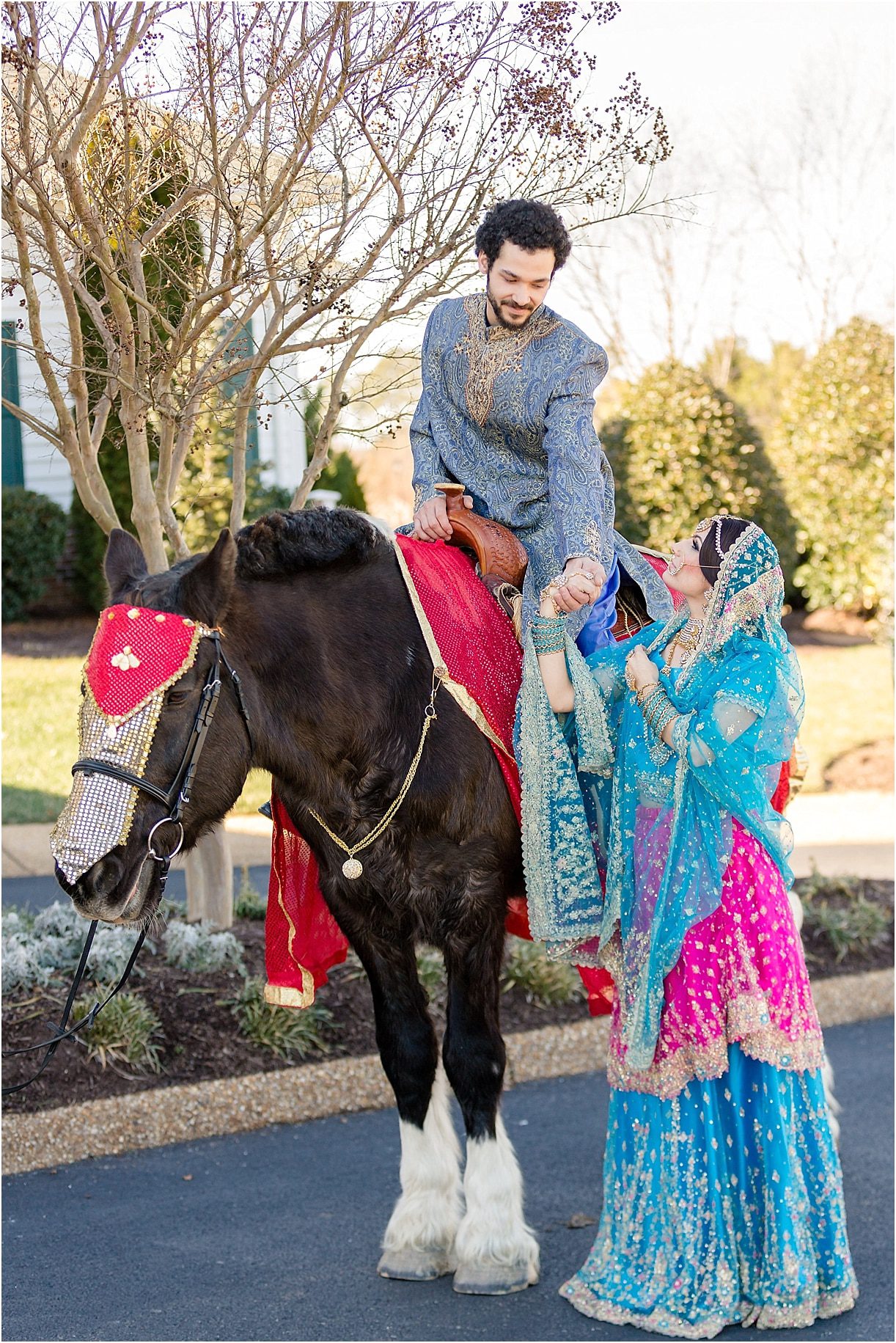 Middle Eastern Wedding | Hill City Bride Virginia Wedding Blog Travel Destination - bride, groom, horse