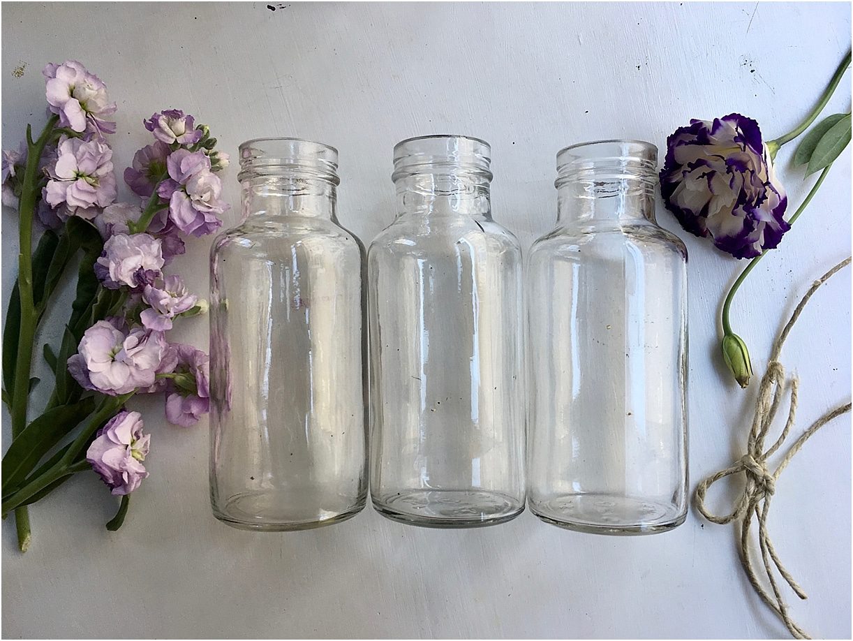 DIY Vintage Bottle Vases | Hill City Bride Virginia Wedding Blog