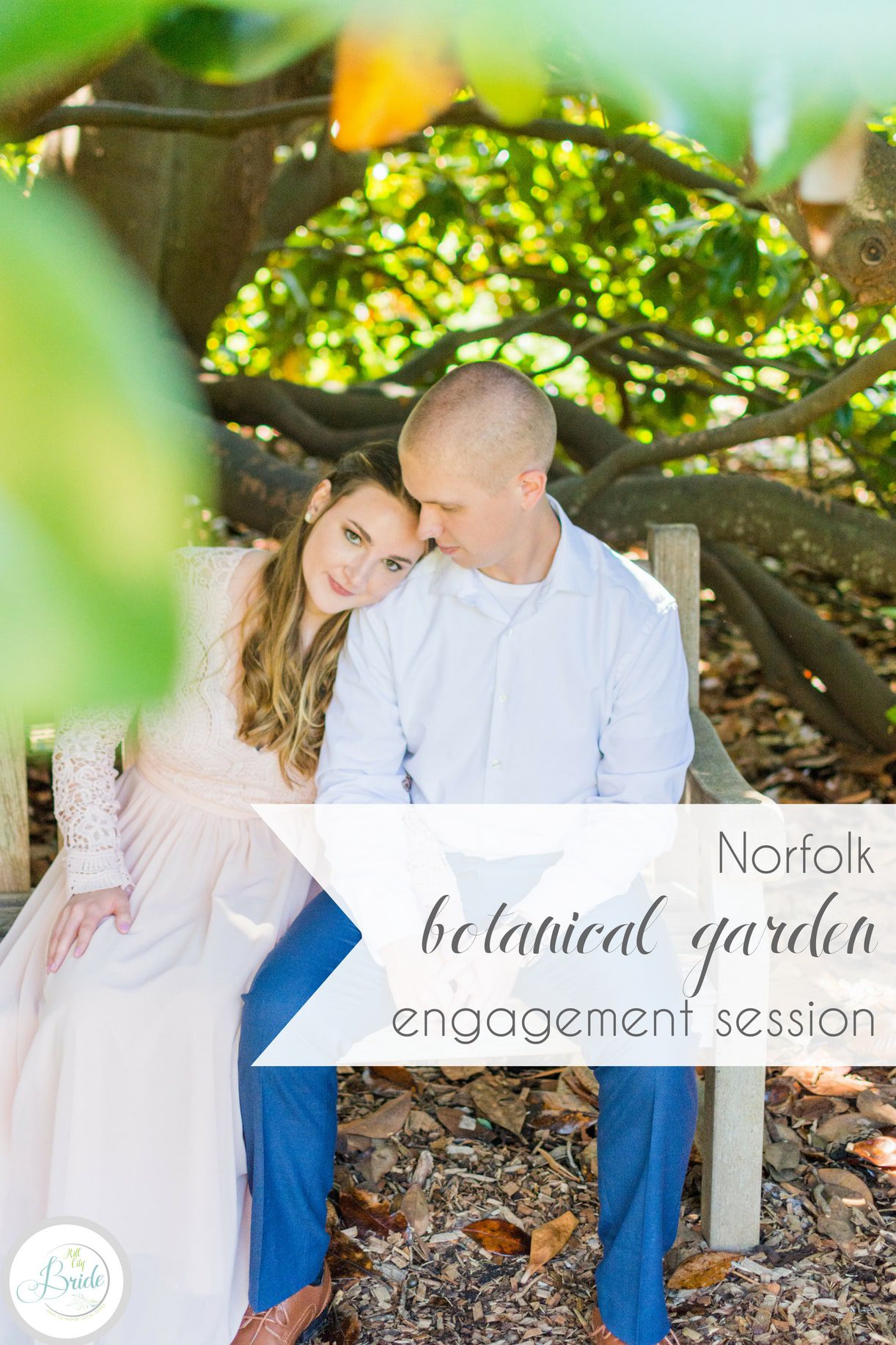 Norfolk Botanical Garden Engagement Session | Hill City Bride Virginia Wedding Blog
