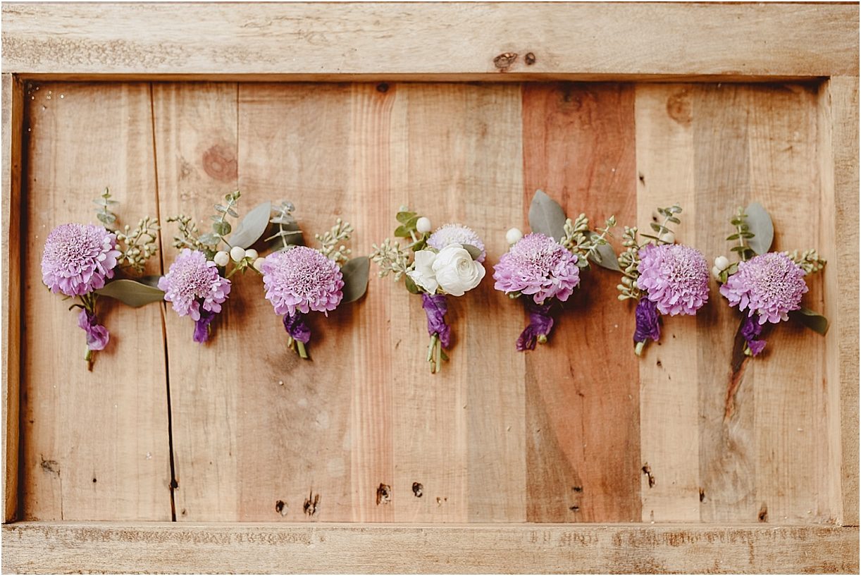Vintage Heirloom DIY Wedding at the Aviary in Lynchburg Virginia Purple Lavender | Hill City Bride Wedding Blog Bouts Boutonnieres Fiftyflowers Fifty Flowers