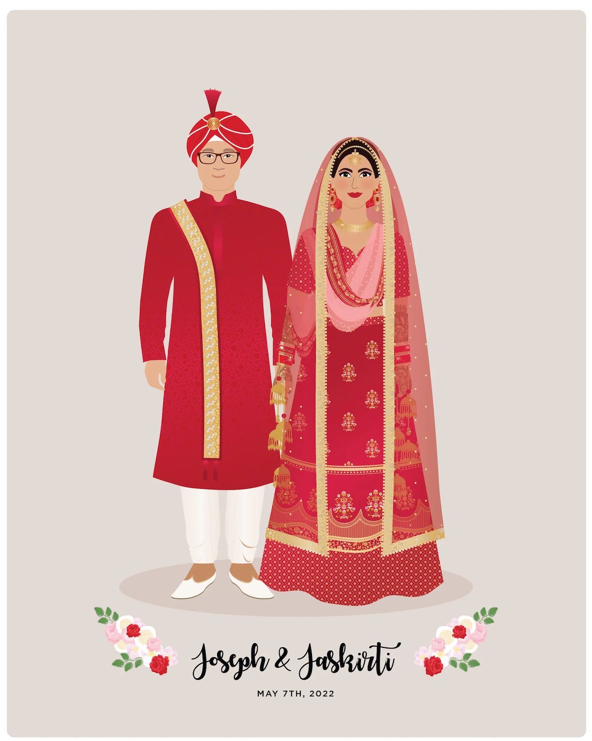 Custom Bridal Portrait Etsy