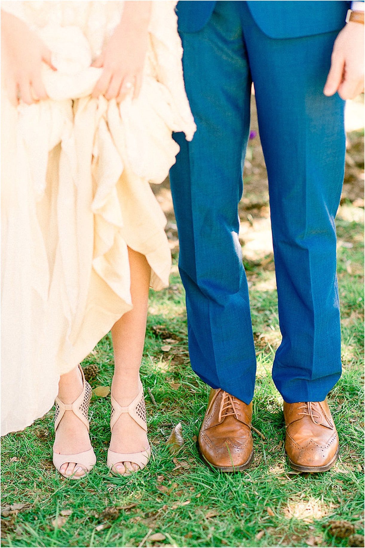 Autumnal Styled Shoot with Unique Spring Wedding Colors | Hill City Bride Virginia Wedding Blog Shoes Bridal Groom