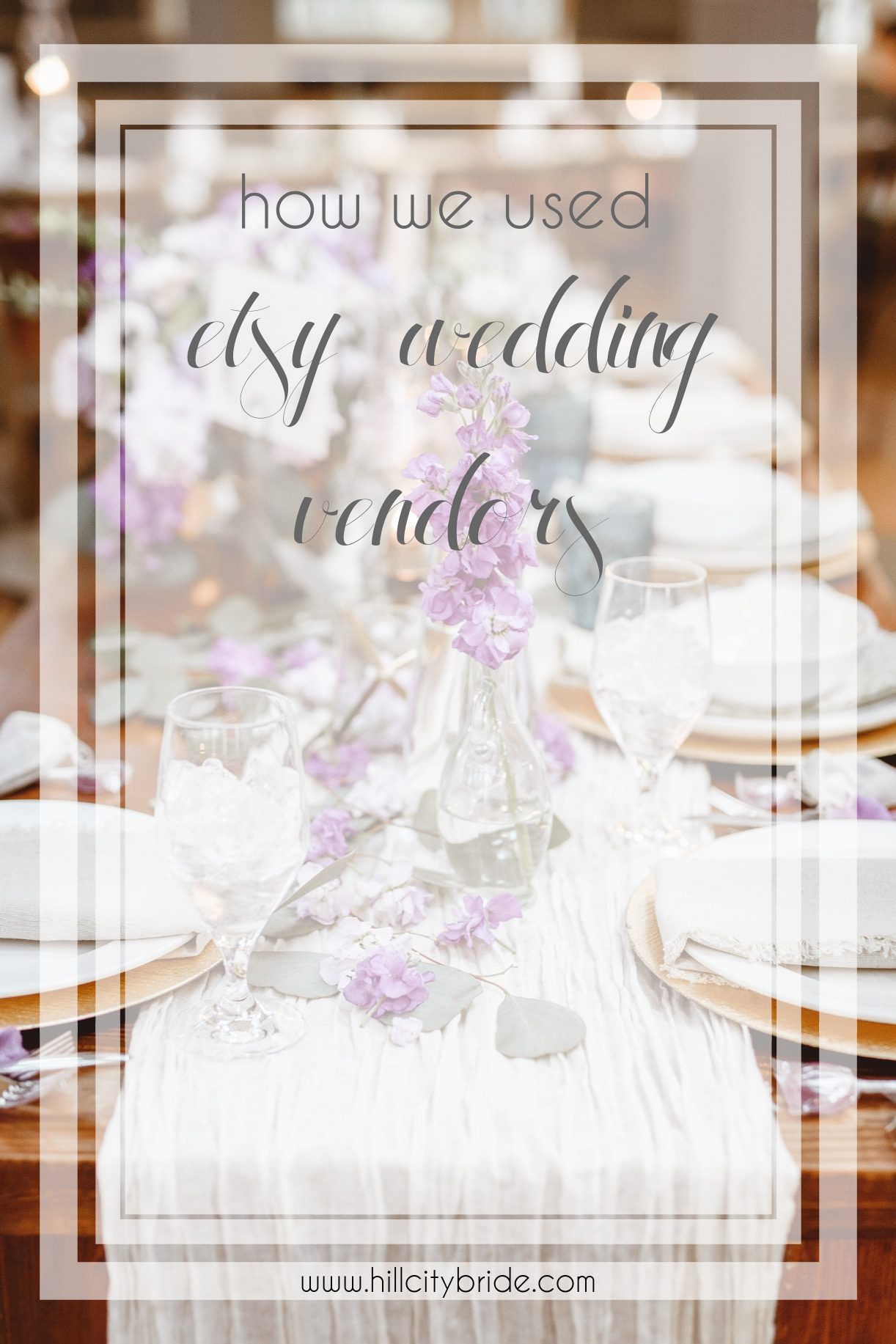 How We Used Etsy Wedding Vendors | Hill City Bride Wedding Blog