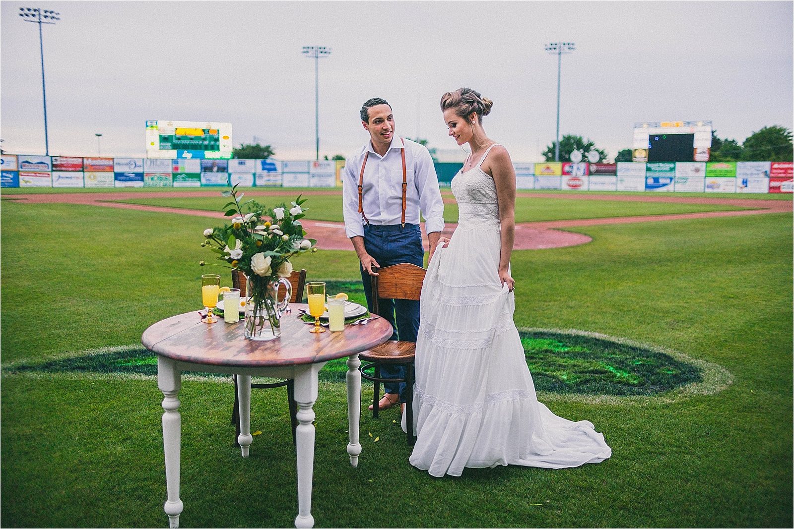 Lynchburg Hillcats Baseball Styled Wedding Shoot | Hill City Bride Virginia Lynchburg Weddings Blog