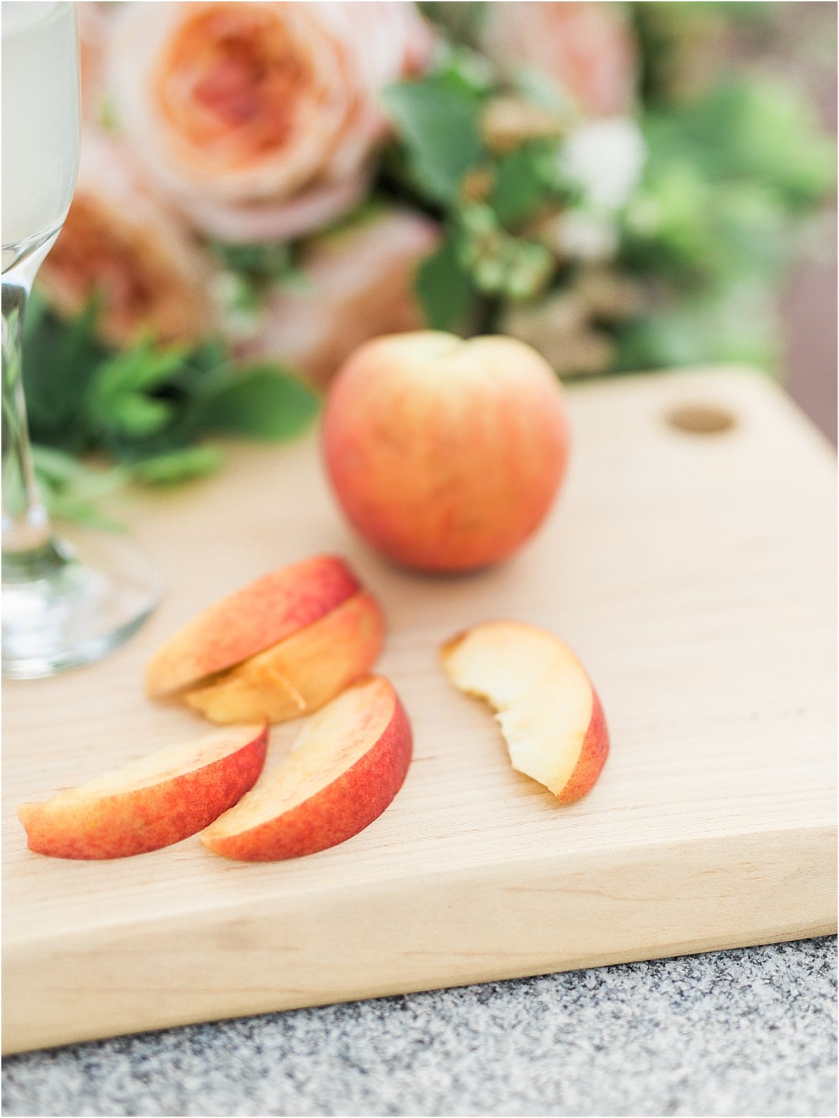 Peach Inspired Wedding Inspiration at the Arboretum Slices Sliced