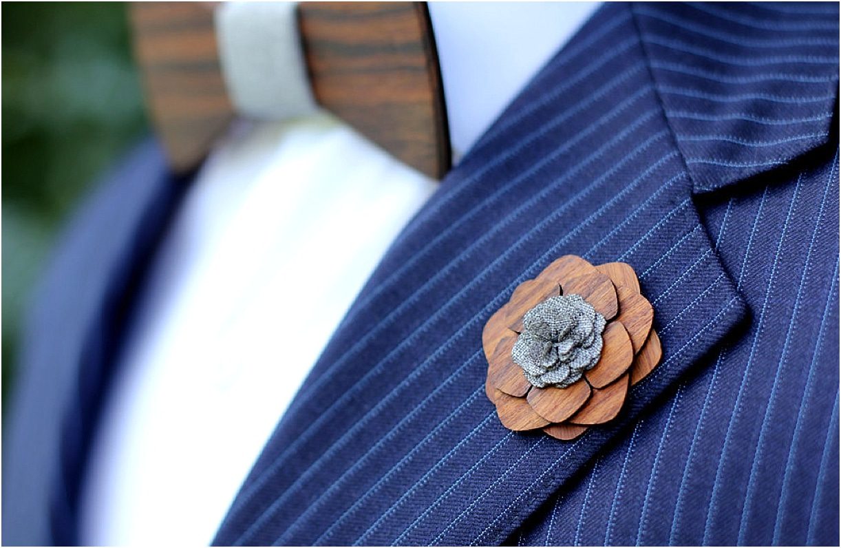 Boutonnieres for the Stylish Groom Keep Forever Everlasting | Hill City Bride Virginia Weddings Blog Wooden
