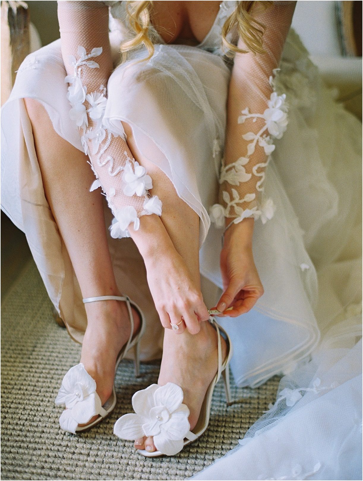 Gorgeous Pippin Hill Wedding in Charlottesville Virginia Shoes Dress Gown
