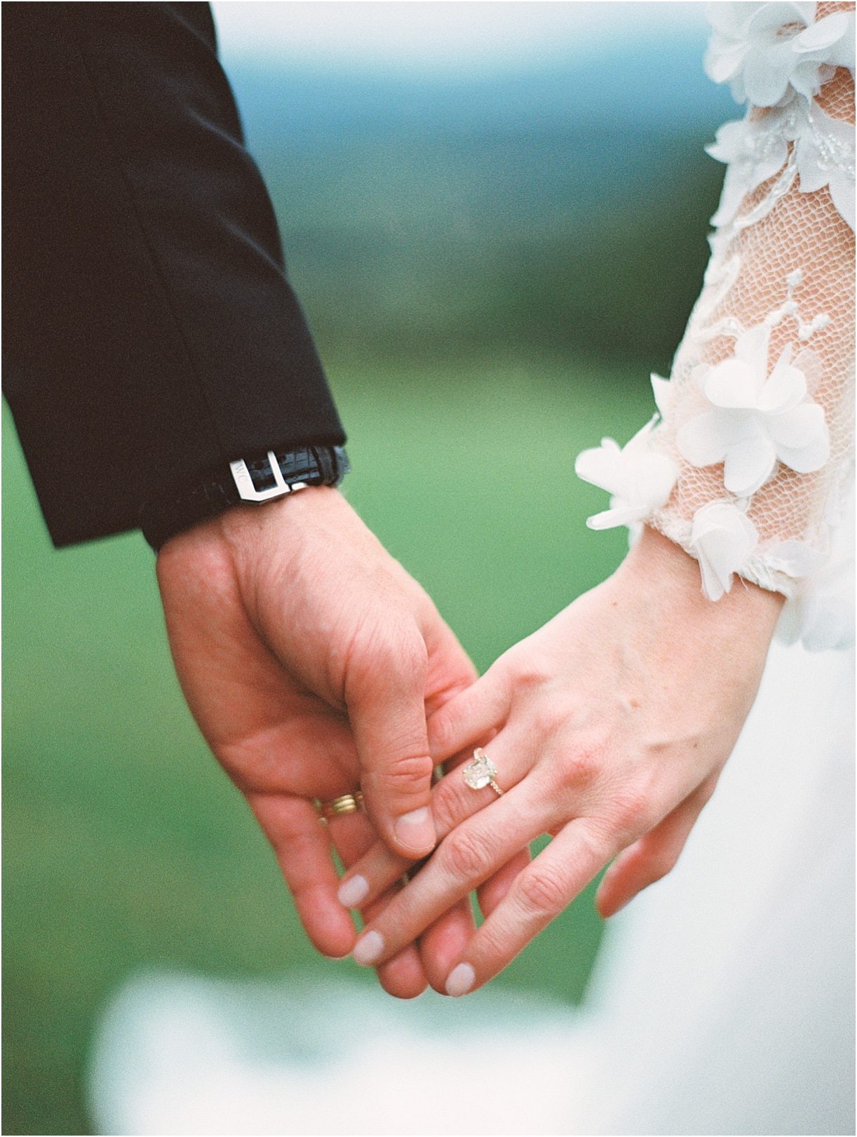 Gorgeous Pippin Hill Wedding in Charlottesville Virginia Ring Holding Hands