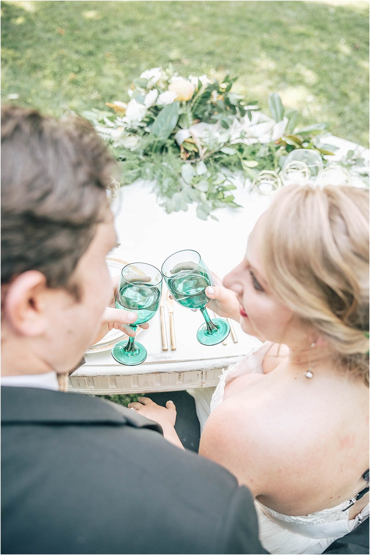 An Intimate Secret Garden Wedding in Virginia | Hill City Bride Virginia Wedding Inspiration Blog Groom Sweetheart Table Toast