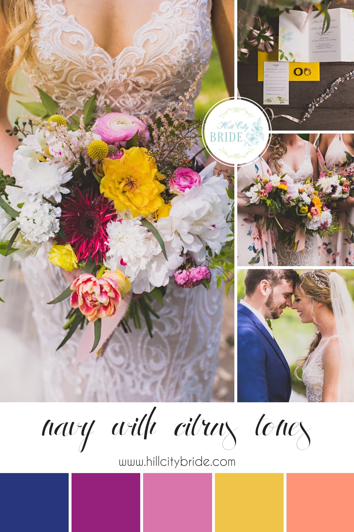 Navy Blue Wedding Color Palette Weddings | Hill City Bride