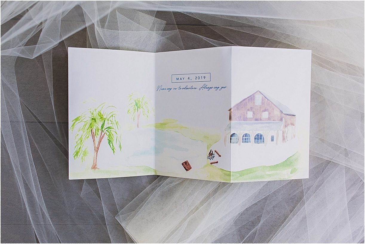 Navy Blue Wedding Color Schemes | Hill City Bride Virginia Blog Hand Drawn Invitation