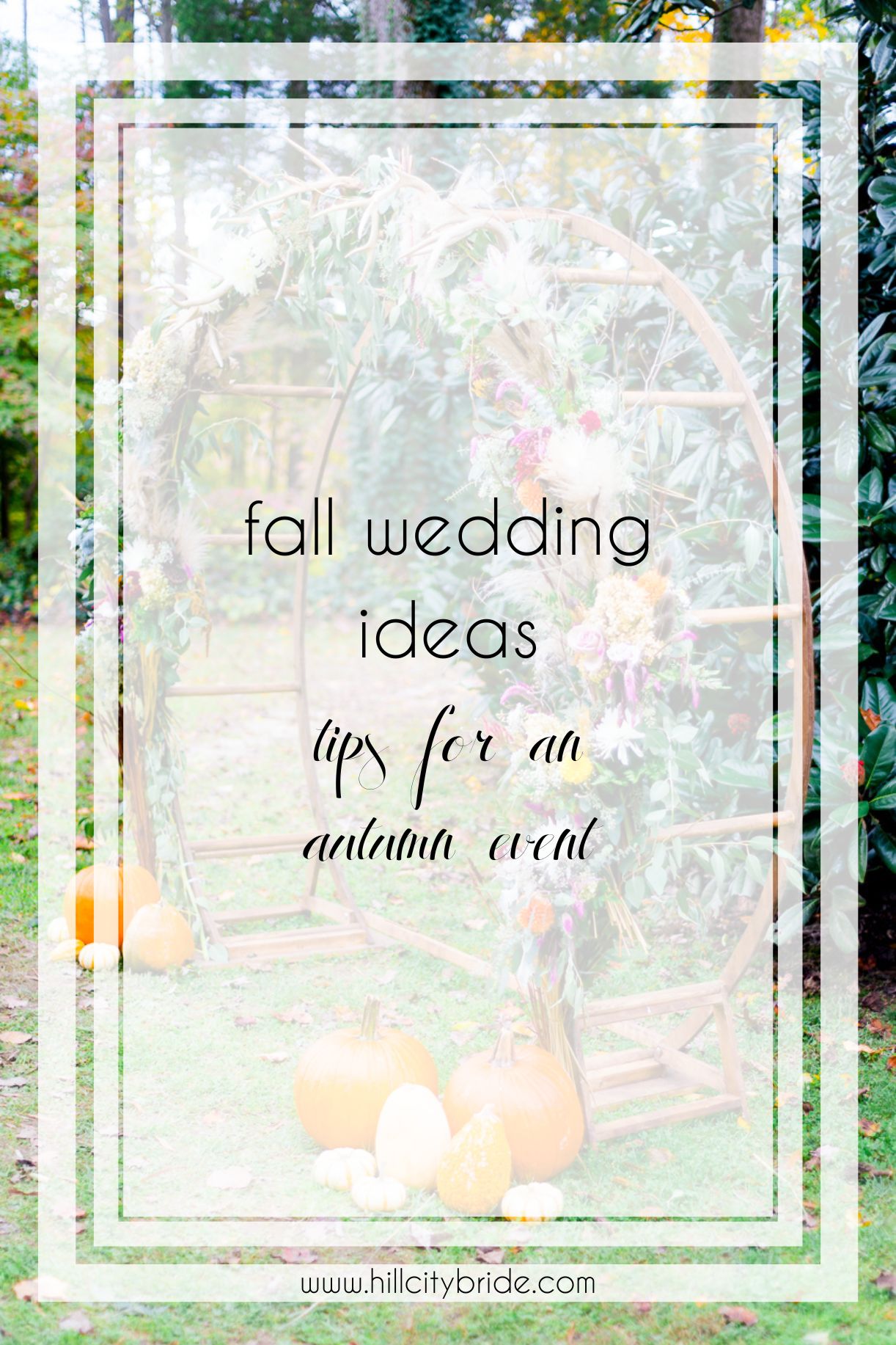 Ideas for a Wedding in Autumn