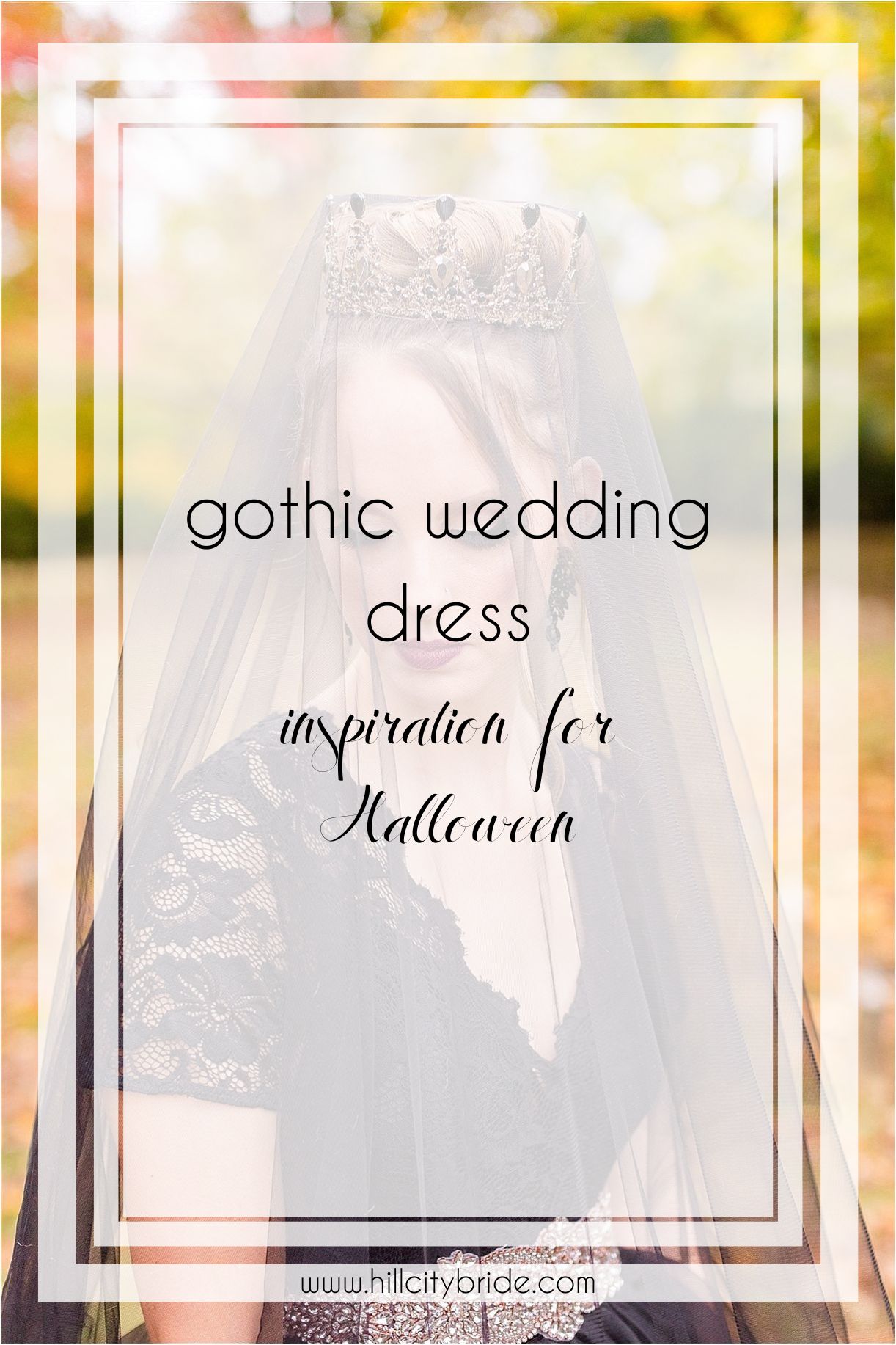 Gothic Wedding Dress Inspiration for Halloween