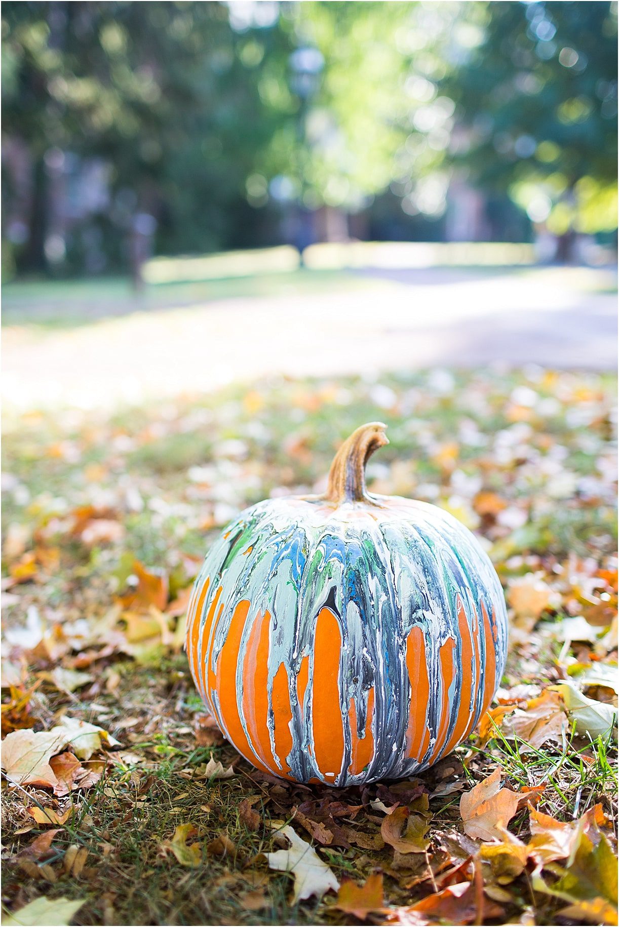 Marbled Pumpkin Painting Demonstration