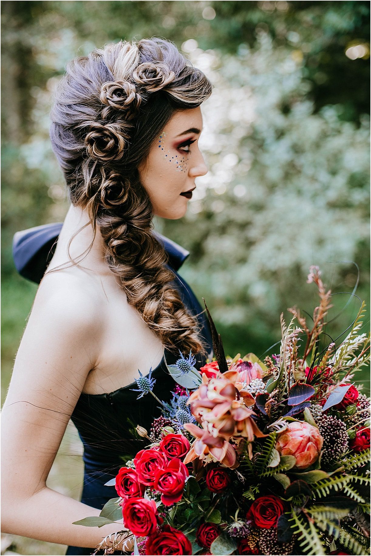 Wedding Hair Elegant Halloween Wedding Ideas | Hill City Bride Virginia Weddings Blog