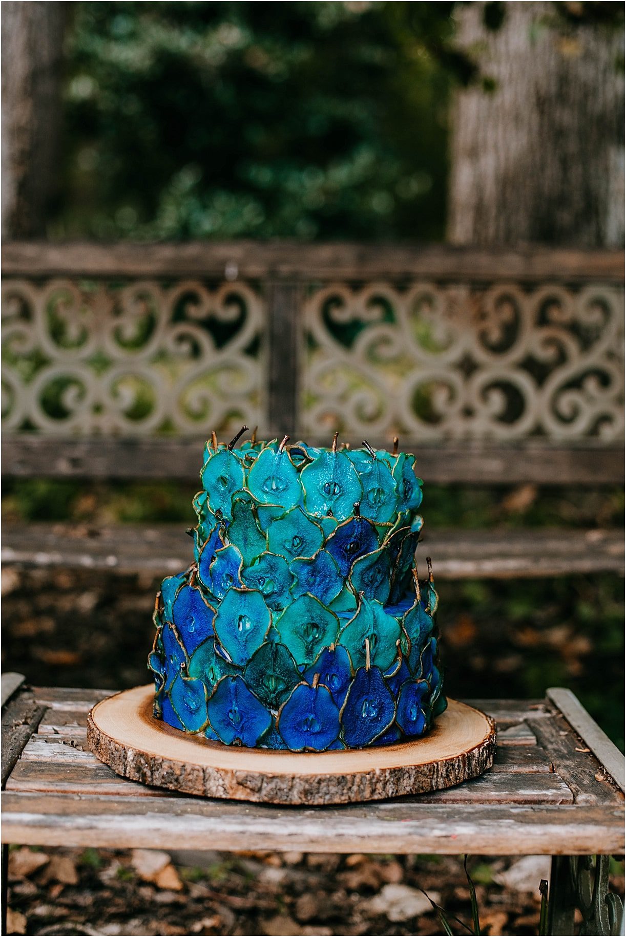 Halloween Wedding Cake Elegant Halloween Wedding Ideas | Hill City Bride Virginia Weddings Blog Dried Pear Wedding Cake Ombre