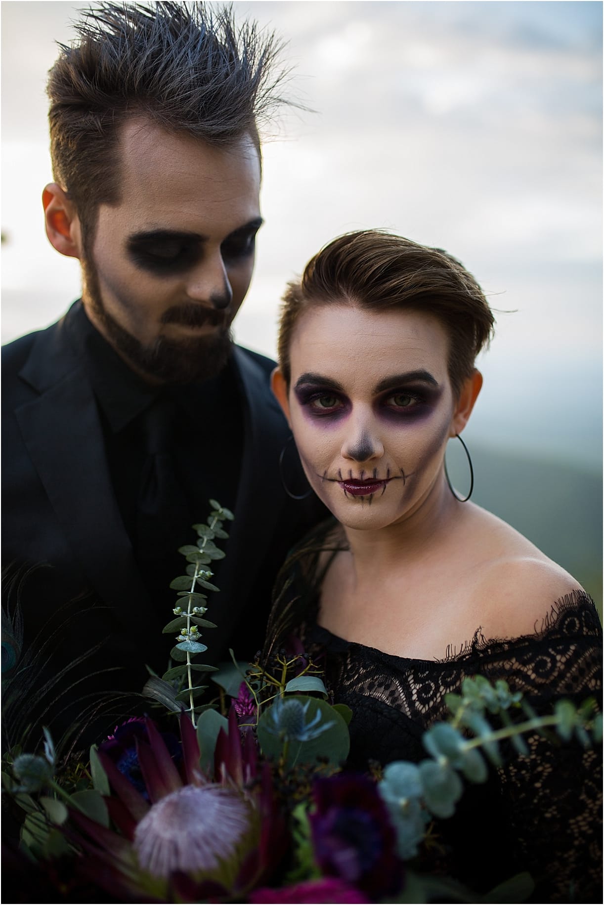 Creepy Halloween Makeup Ideas for Women | Face Makeup for Halloween | Hill City Bride Virginia Weddings Blog