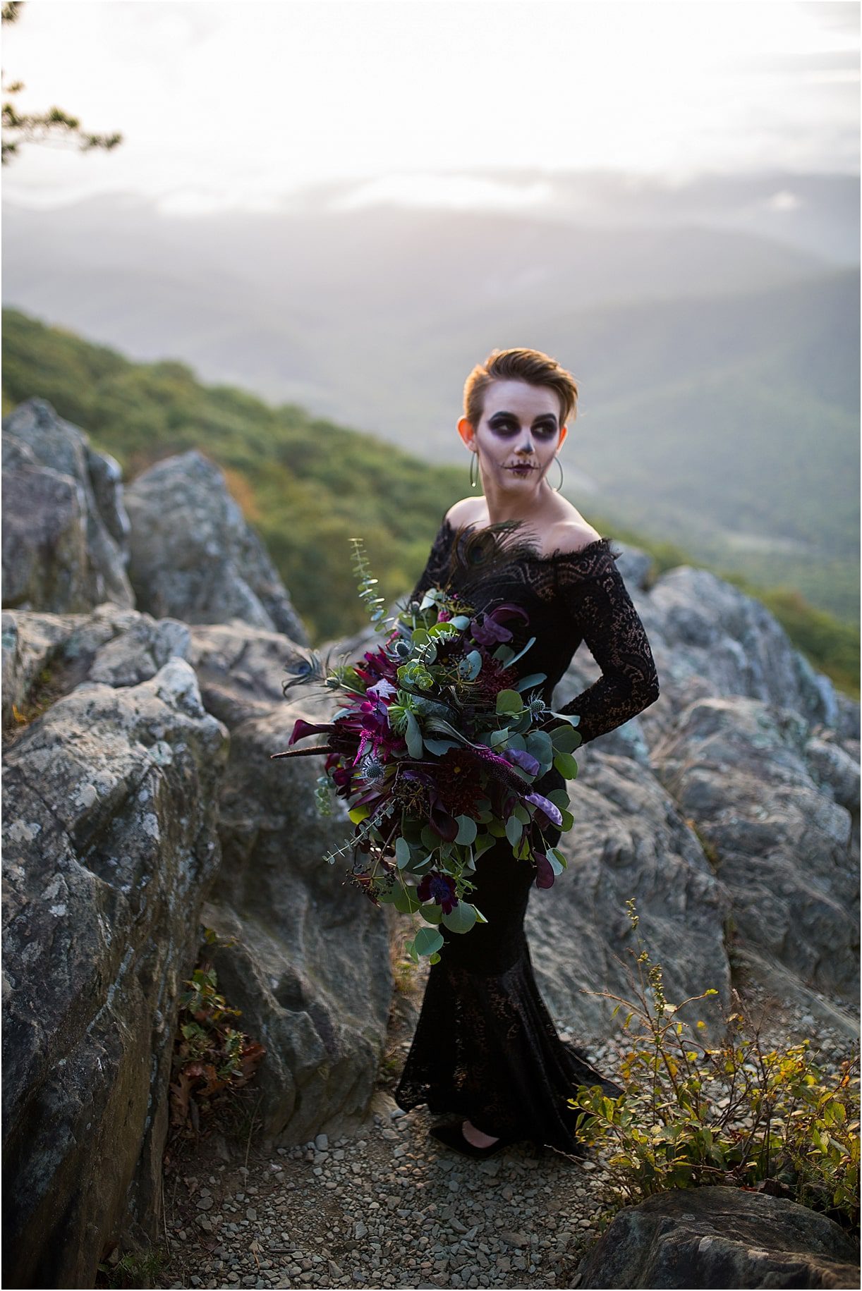 Creepy Halloween Makeup Ideas for Women | Face Makeup for Halloween | Hill City Bride Virginia Weddings Blog
