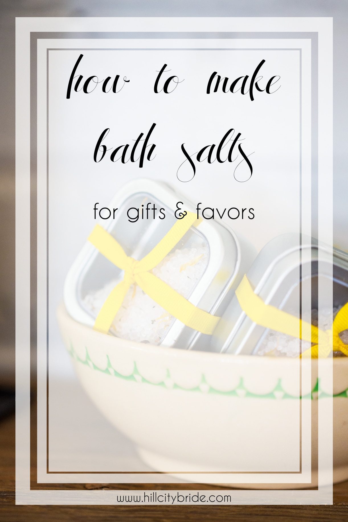 Epsom Salt Bath Recipes with Essential Oils | DIY Bath Salts | Hill City Bride Virginia Weddings