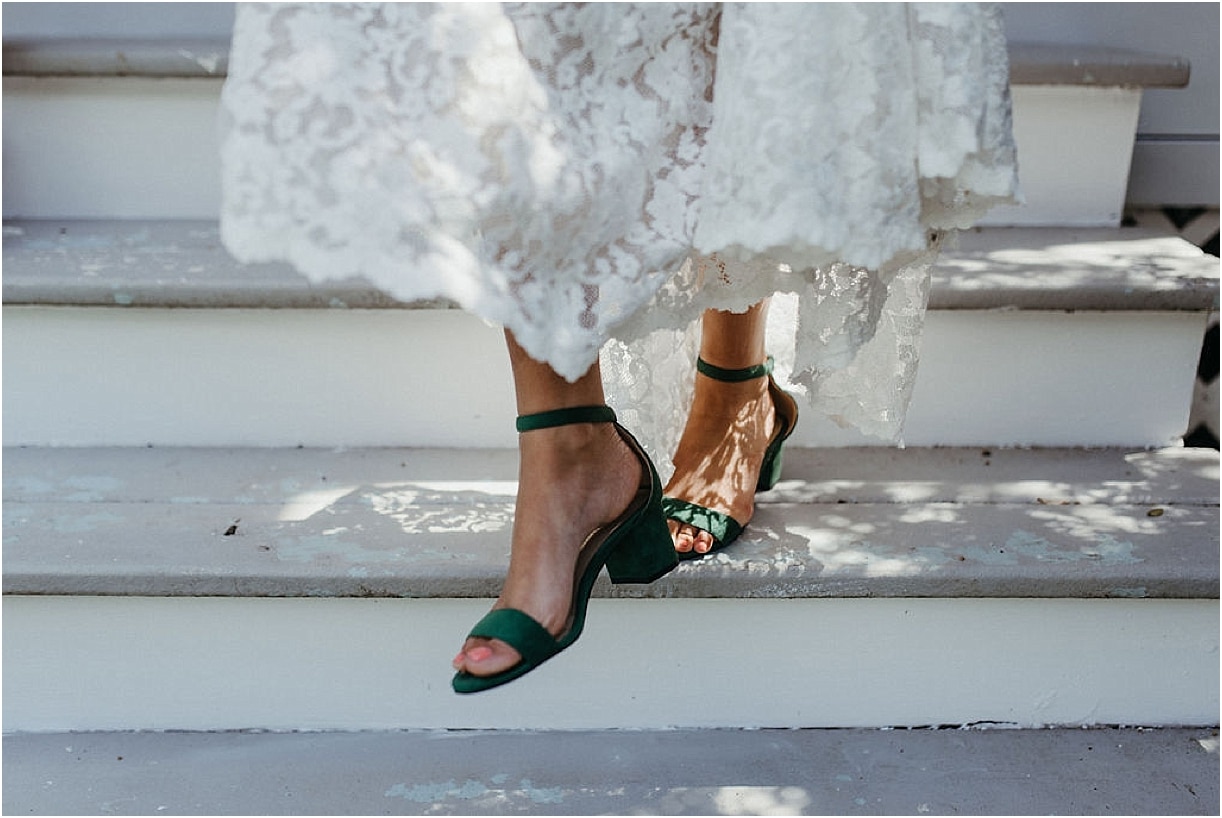 Upscale Bohemian Wedding Ideas | Hill City Bride Virginia Weddings Green Shoes
