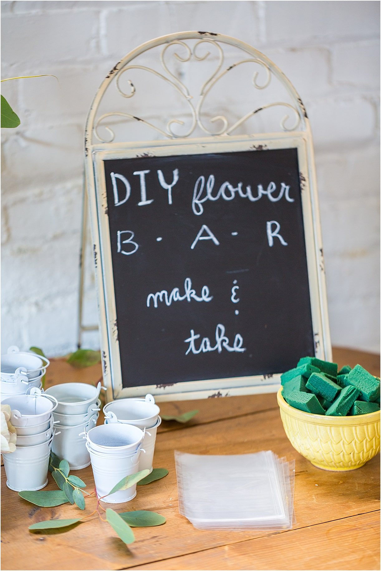 DIY Flower Bar Baby Shower | Flower Arranging Party | Hill City Bride Virginia Weddings