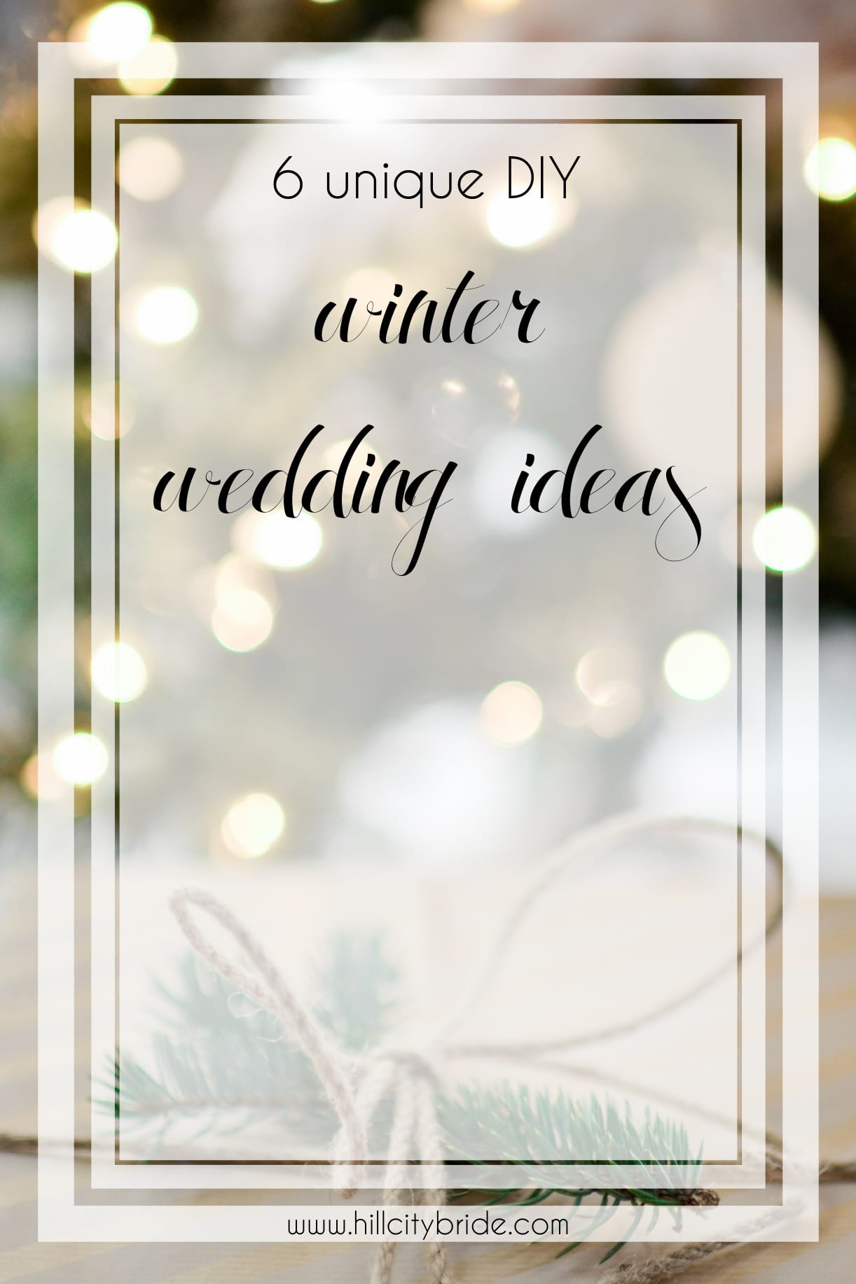 Unique DIY Winter Wedding Ideas | Winter Wonderland Wedding | Christmas Wedding on a Budget