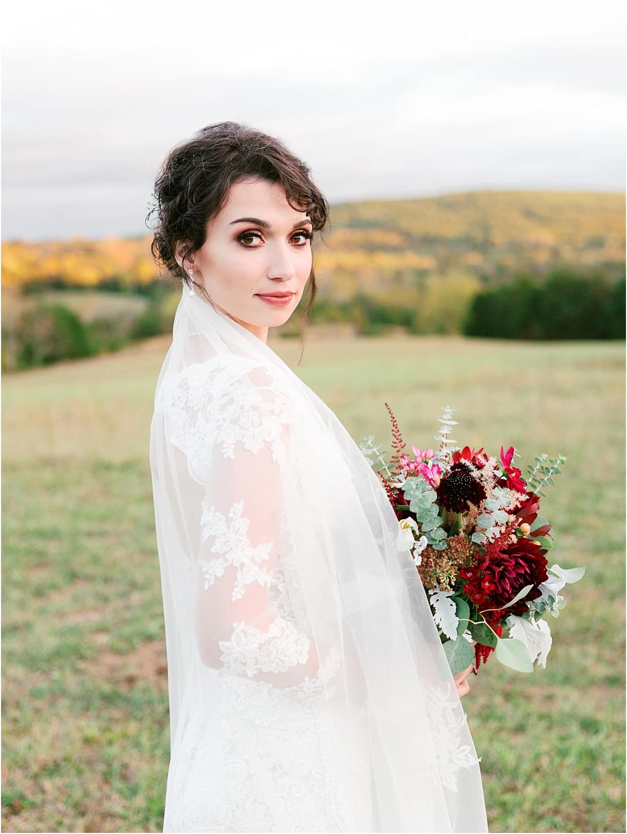 Dusty Blue Wedding Color Palette | Hill City Bride Virginia Weddings Wedding Blog | Something Blue Bridal Portrait