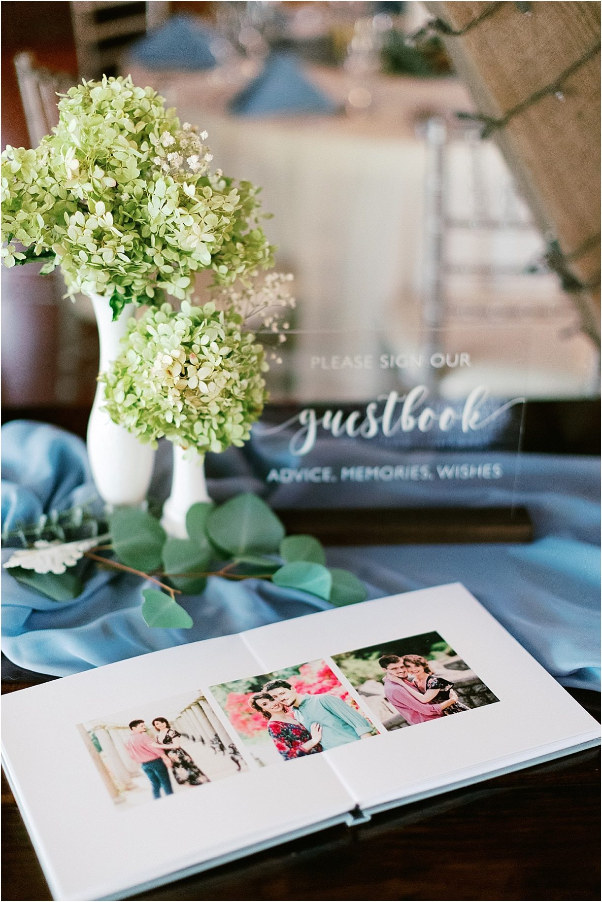 Dusty Blue Wedding Color Palette | Hill City Bride Virginia Weddings Wedding Blog | Something Blue Guest Book