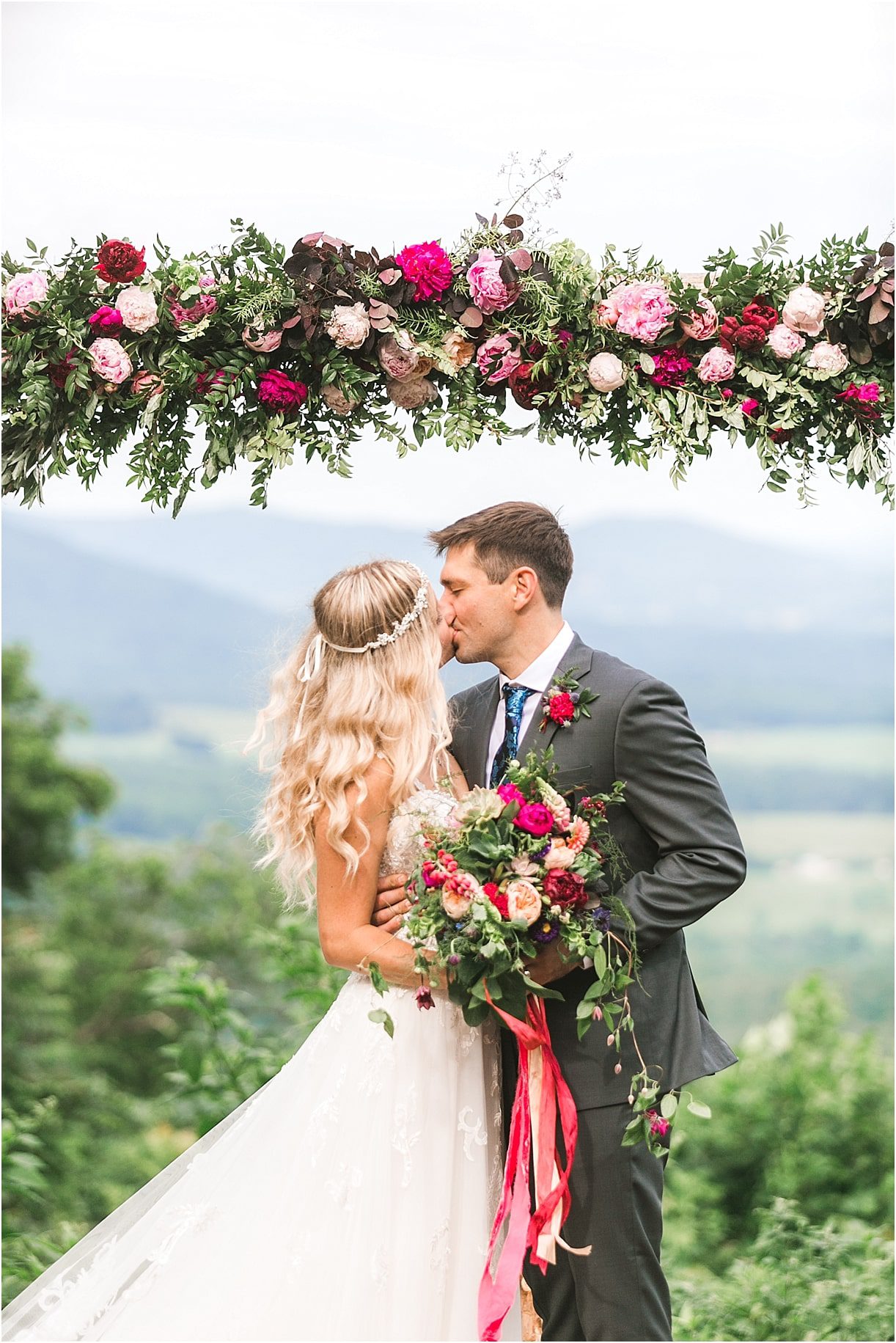Boho Wedding Ideas | Hill City Bride Virginia Weddings Blog | Bohemian Wedding Kiss