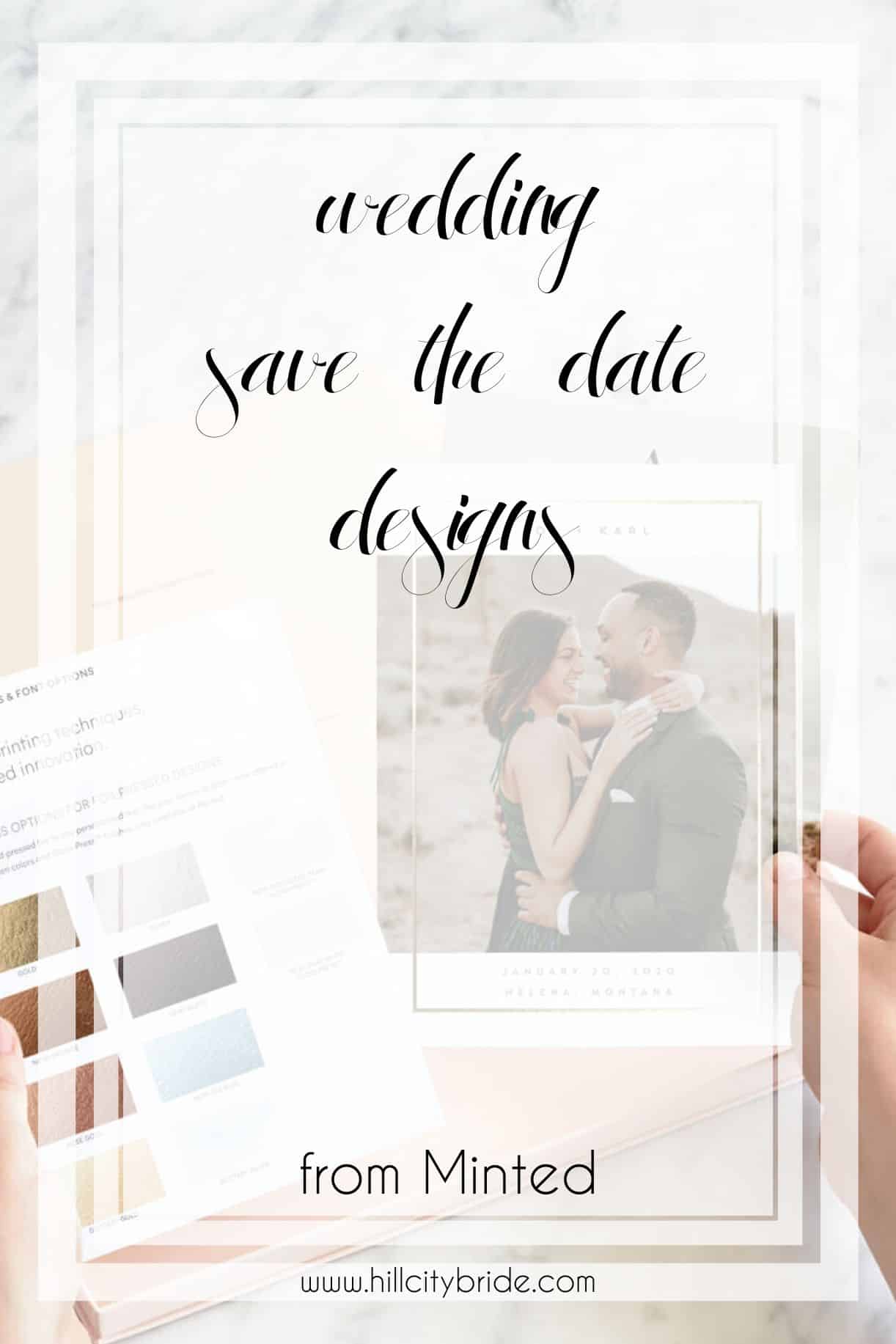 Wedding Save the Date Designs | Hill City Bride Virginia Weddings Blog Minted Wedding Invitations