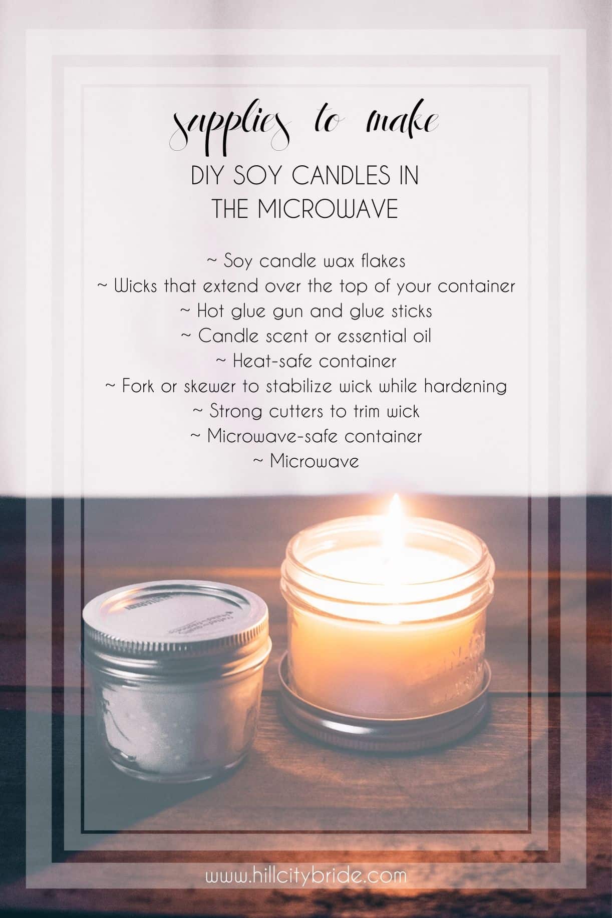 How to Make Soy Candles in the Microwave