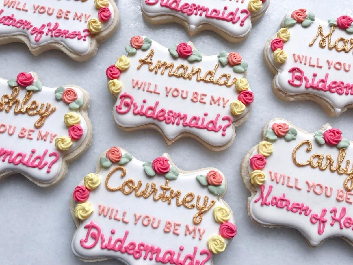 Bridesmaid Proposal Cookies | Virginia Weddings