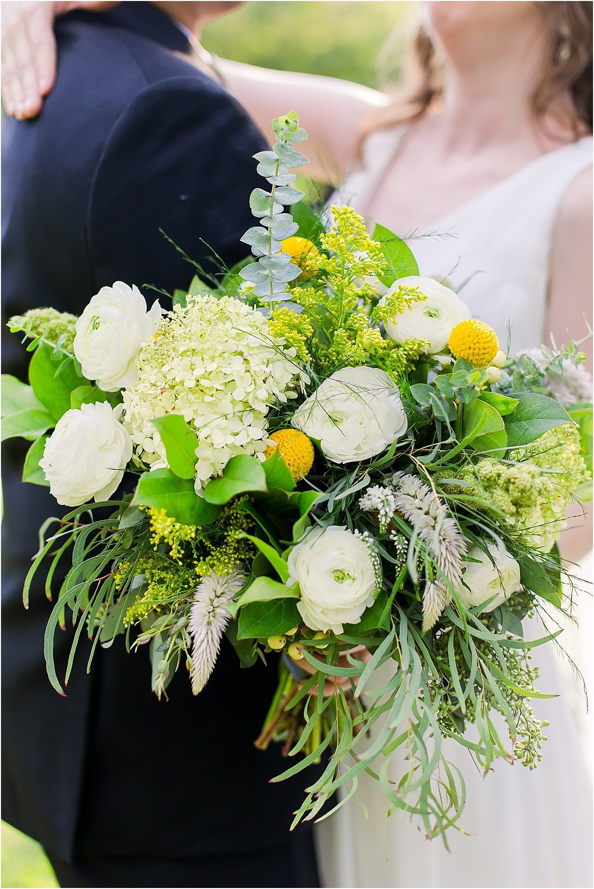 Light Blue and Yellow Wedding | Hill City Bride Wedding Blog Flowers Bouquet