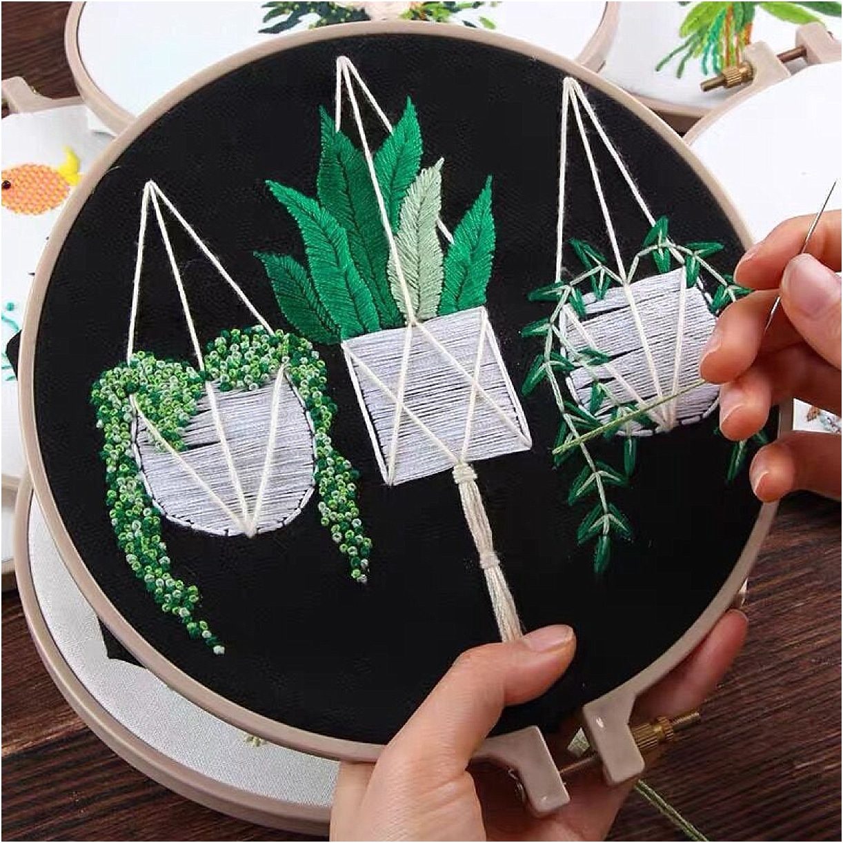 12 DIY Embroidery Designs for Your New Home | Hill City Bride Virginia Weddings Succulents