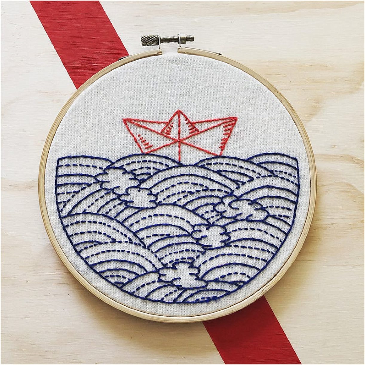 12 DIY Embroidery Designs for Your New Home | Hill City Bride Virginia Weddings Nautical Paper Boat