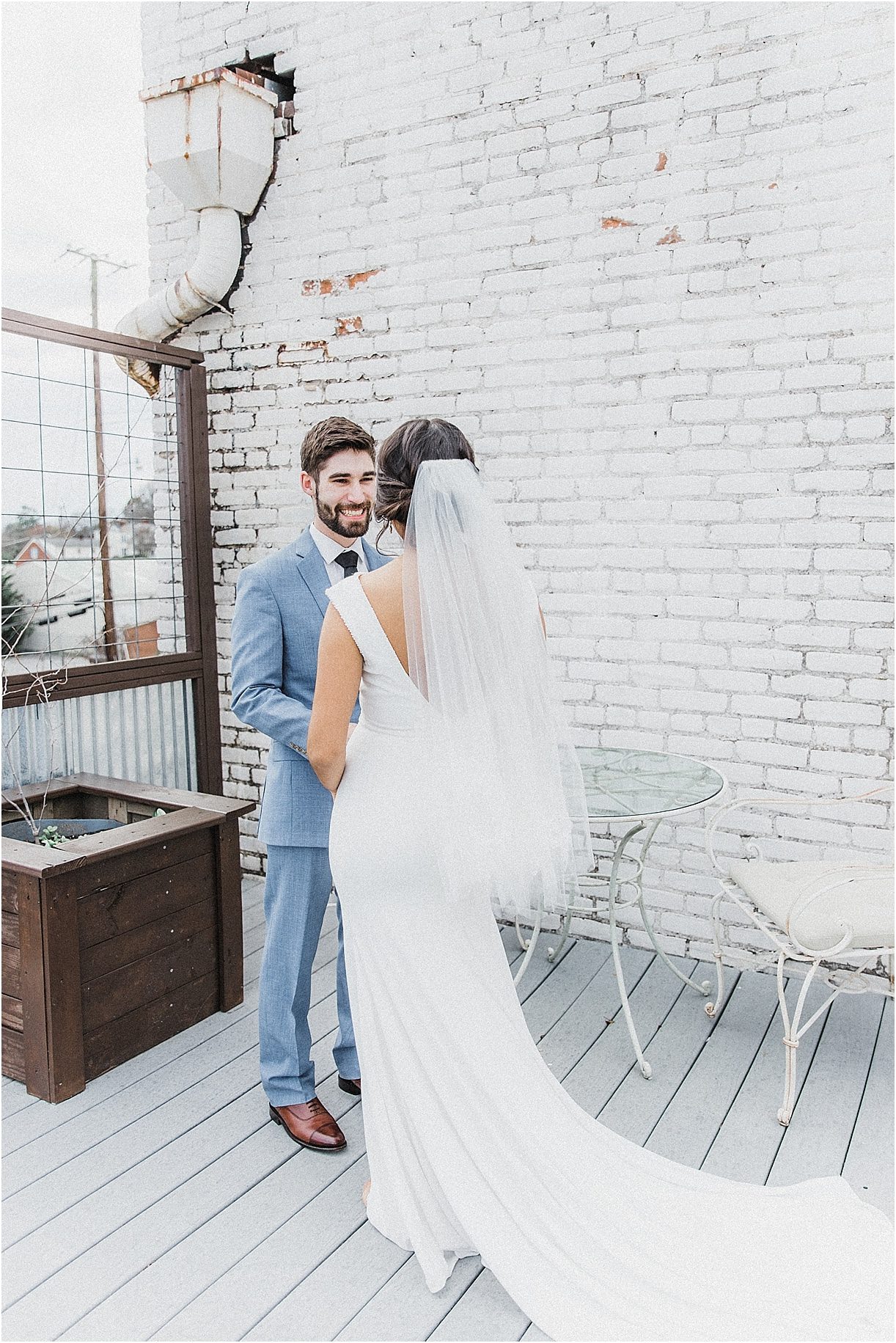 Intimate White Wedding During Coronavirus | Hill City Bride Virginia Weddings First Look