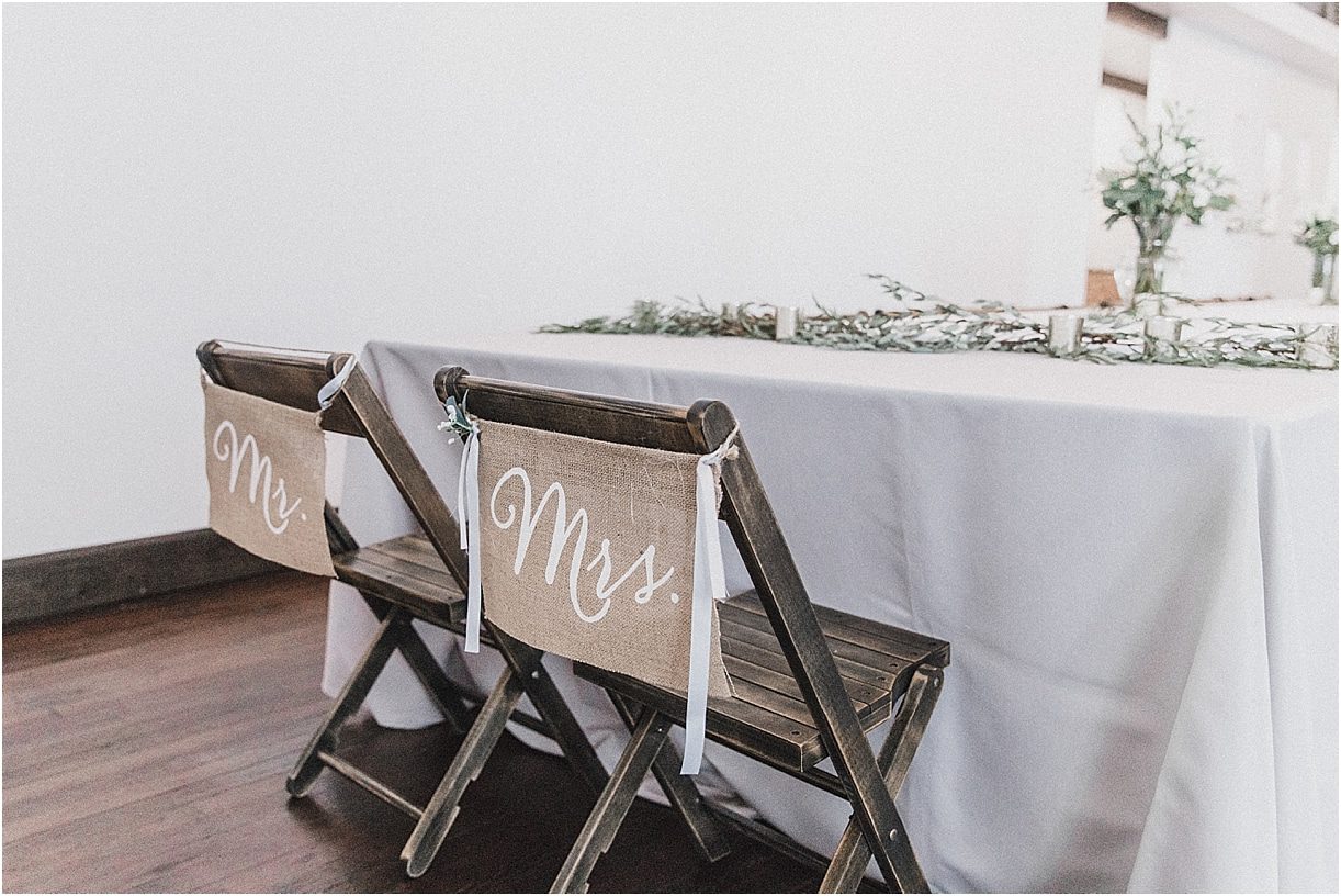Intimate White Wedding During Coronavirus | Hill City Bride Virginia Weddings Chair Signs