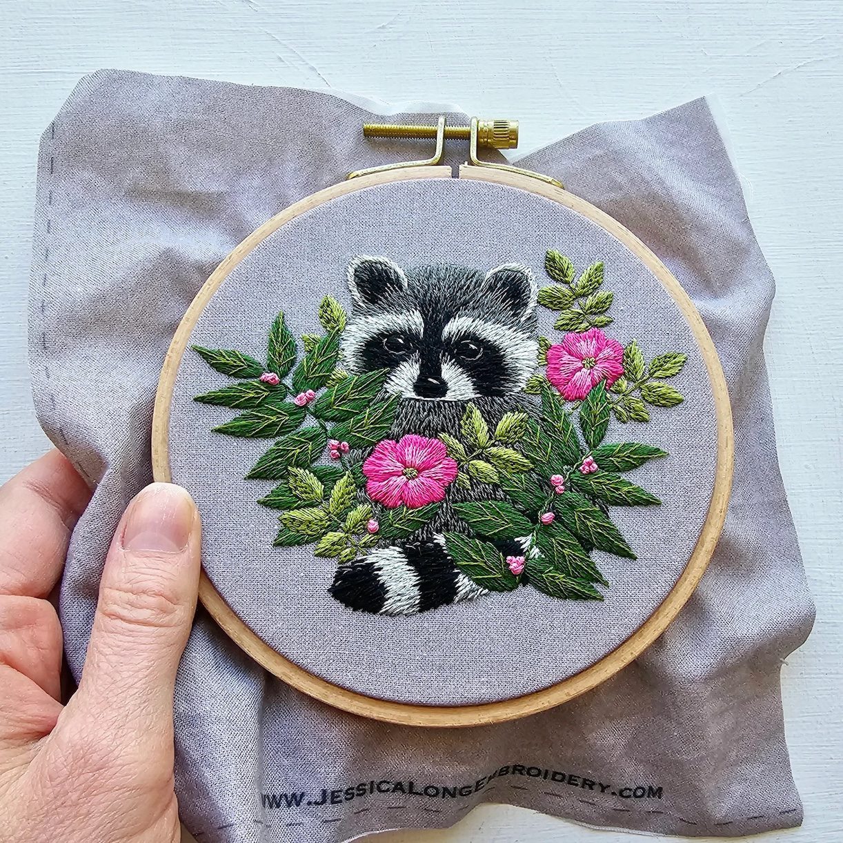 Raccoon Hand Stitching Kit