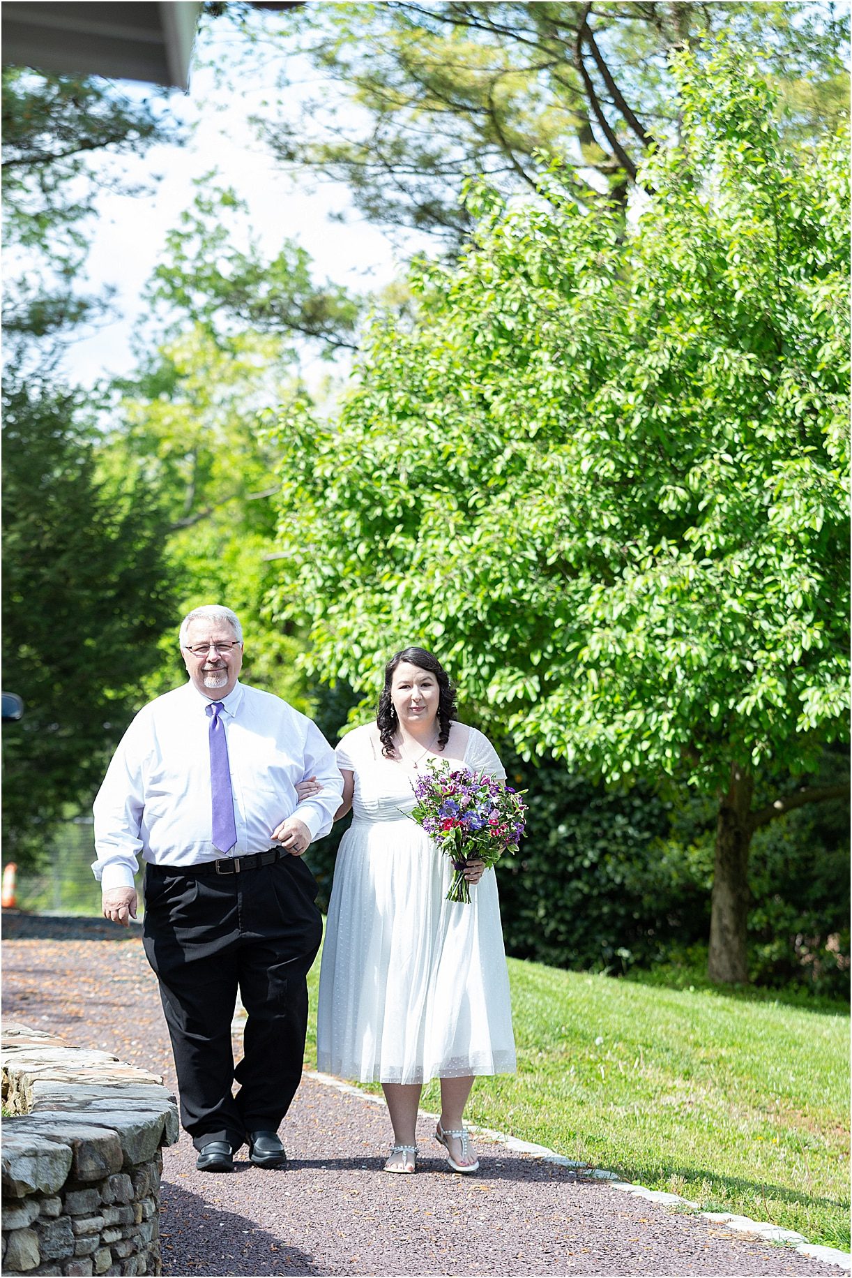 Purple Wedding at Old City Cemetery Lynchburg Virginia | Hill City Bride
