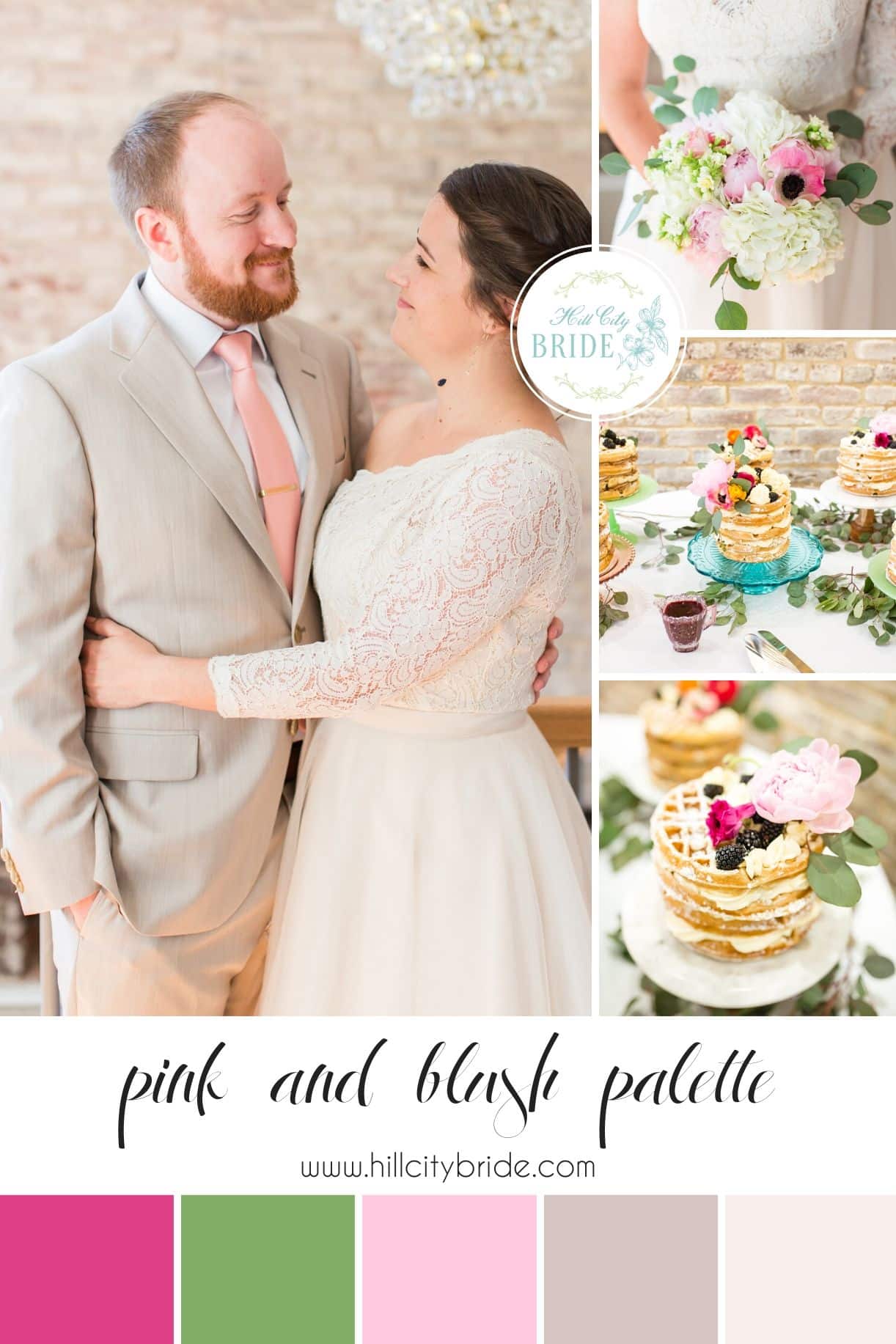 Pink and Blush Wedding Color Palette | Hill City Bride Virginia Weddings