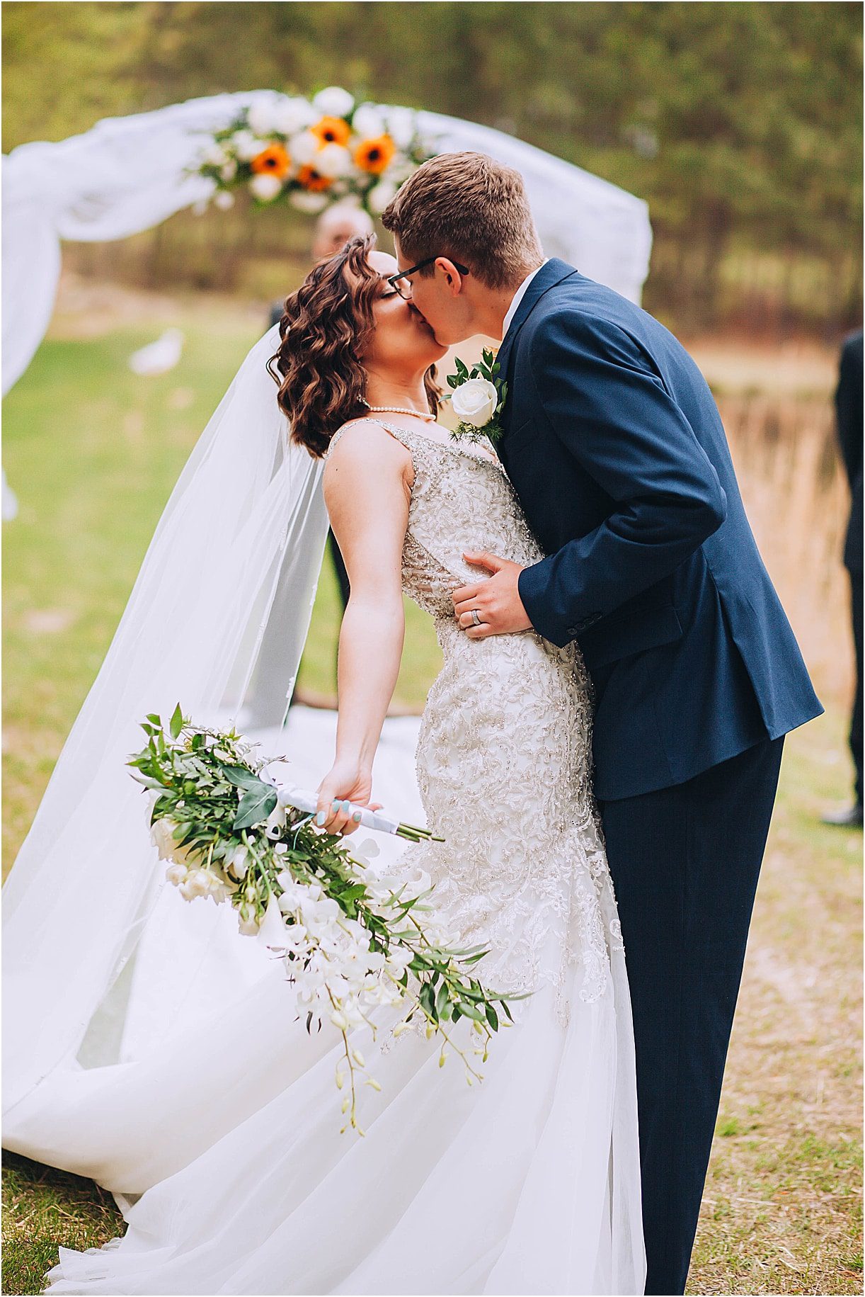 Intimate Ceremony During Covid-19 | Hill City Bride Virginia Weddings Kiss