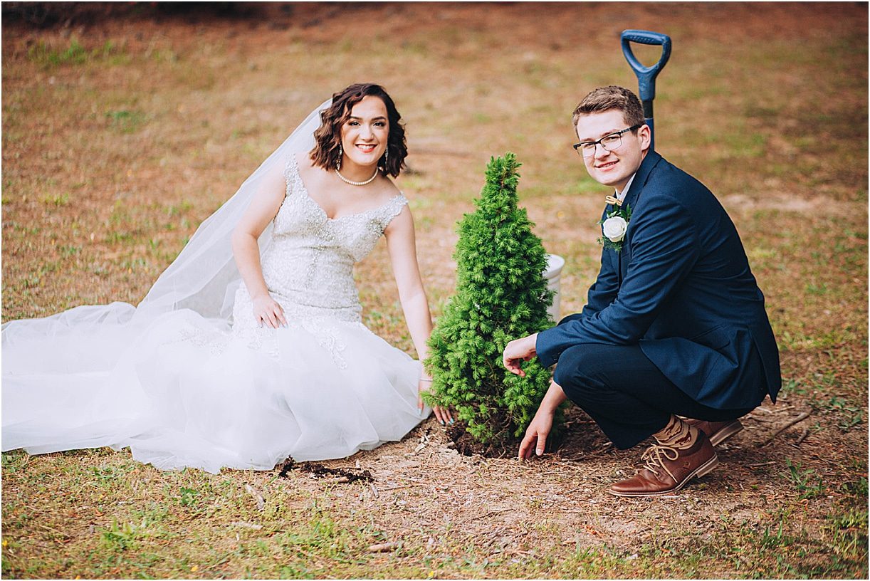 Intimate Ceremony During Covid-19 | Hill City Bride Virginia Weddings Tree Planting