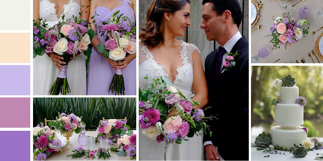 Lilah Purple Wedding Color Palette FiftyFlowers | Budget Wedding Flowers | Virginia Weddings Hill City Bride