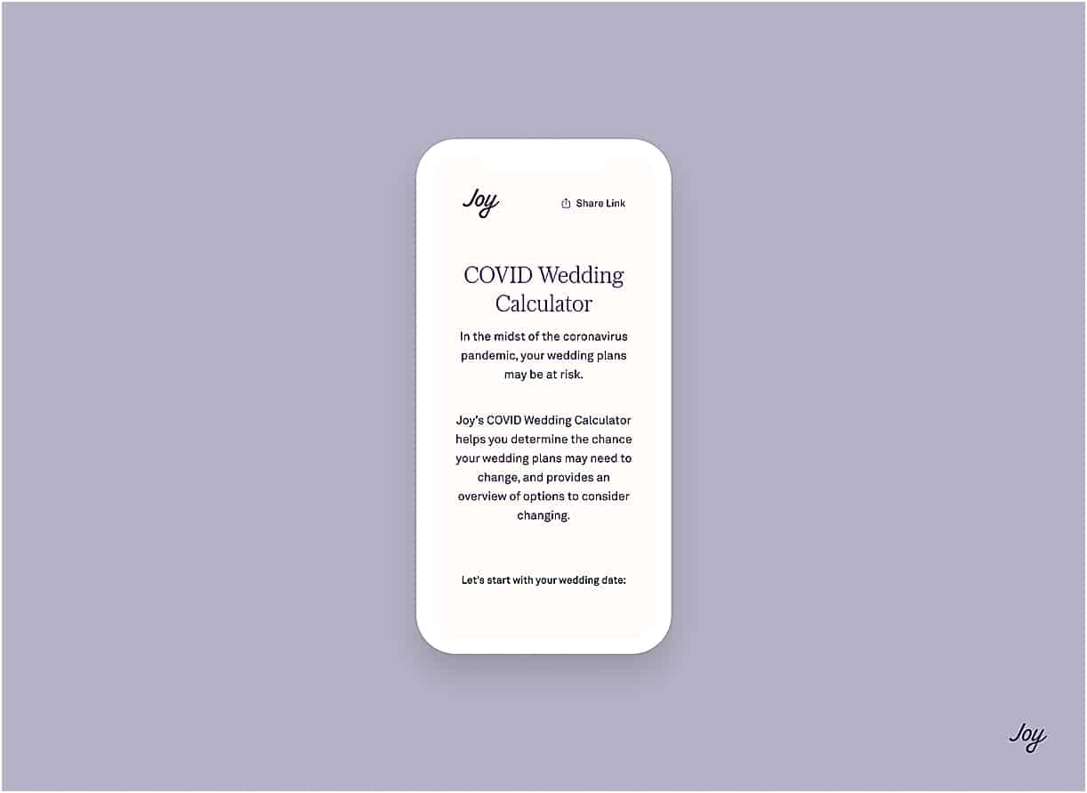Wedding Preparation With a Joy COVID Wedding Calculator | Hill City Bride