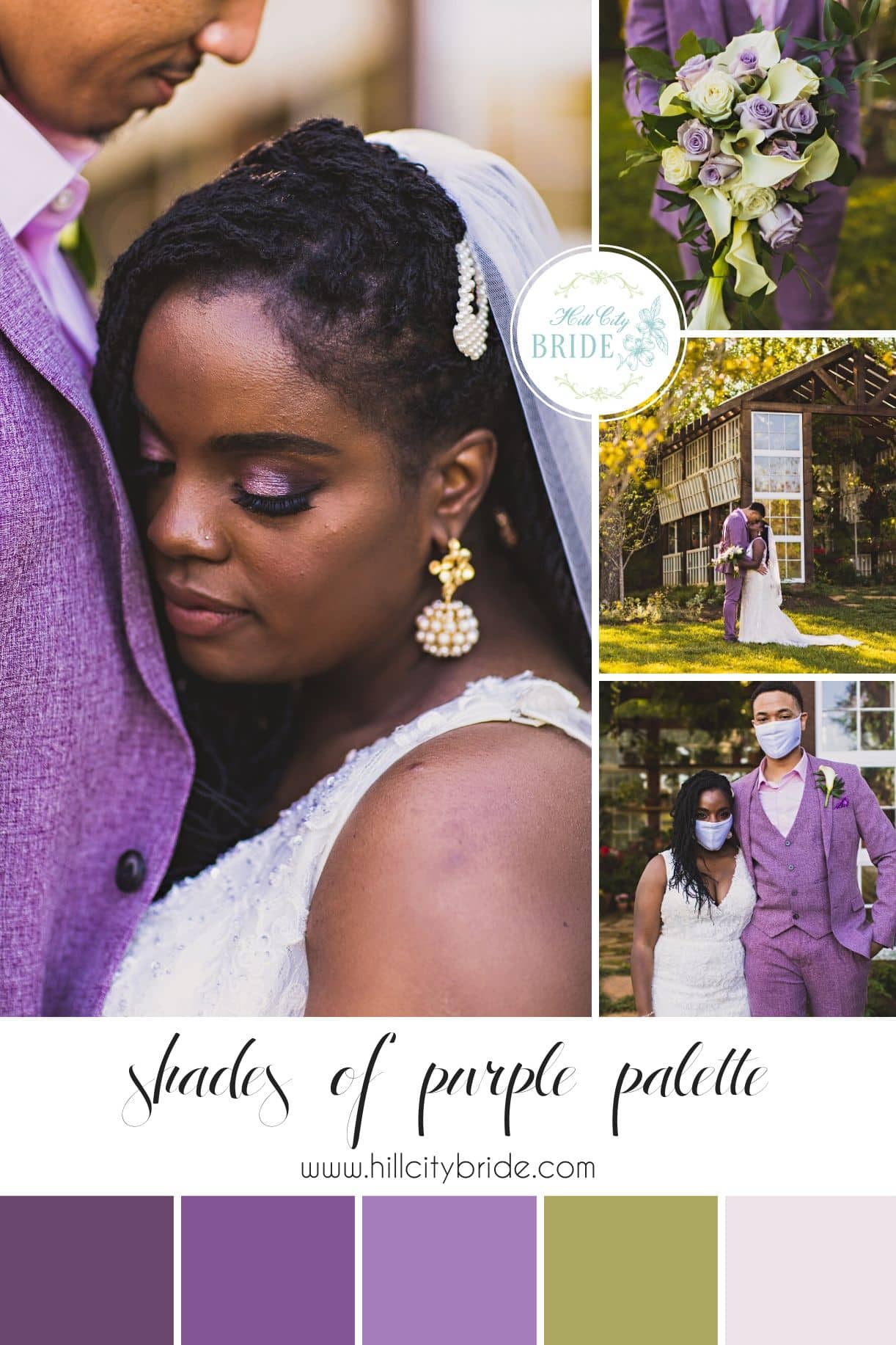 Purple Wedding Color Palette | Hill City Bride Virginia Wedding Venue Blog