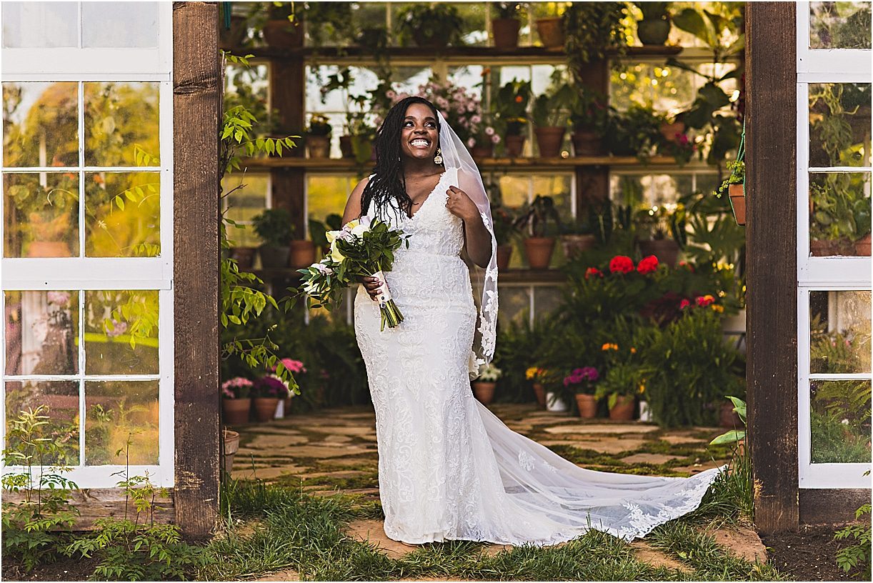 Purple Wedding Virginia Greenhouse | Lynchburg | Hill City Bride Wedding Blog | Wedding Gown