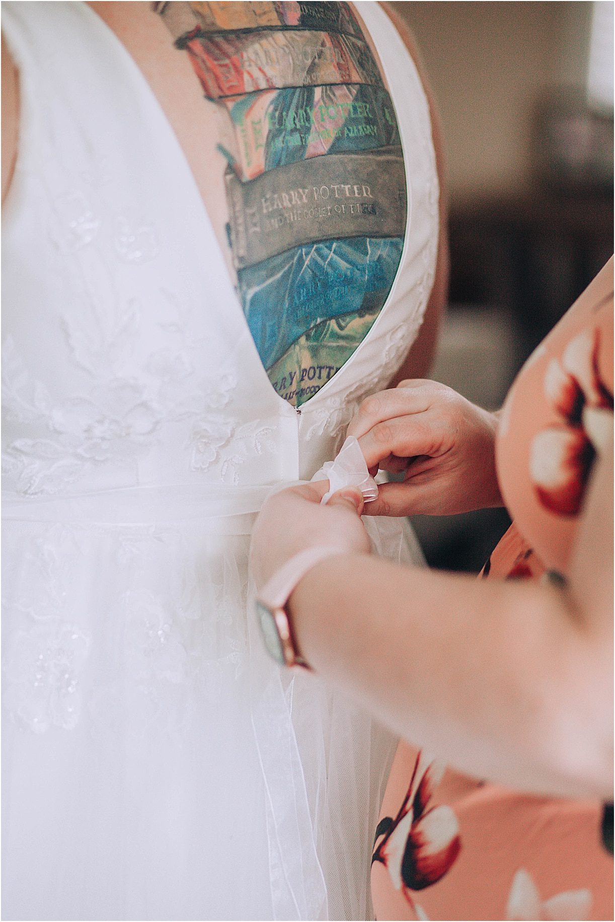Backyard Wedding | Hill City Bride Virginia Wedding Blog | Interracial Wedding Tattoo Bride