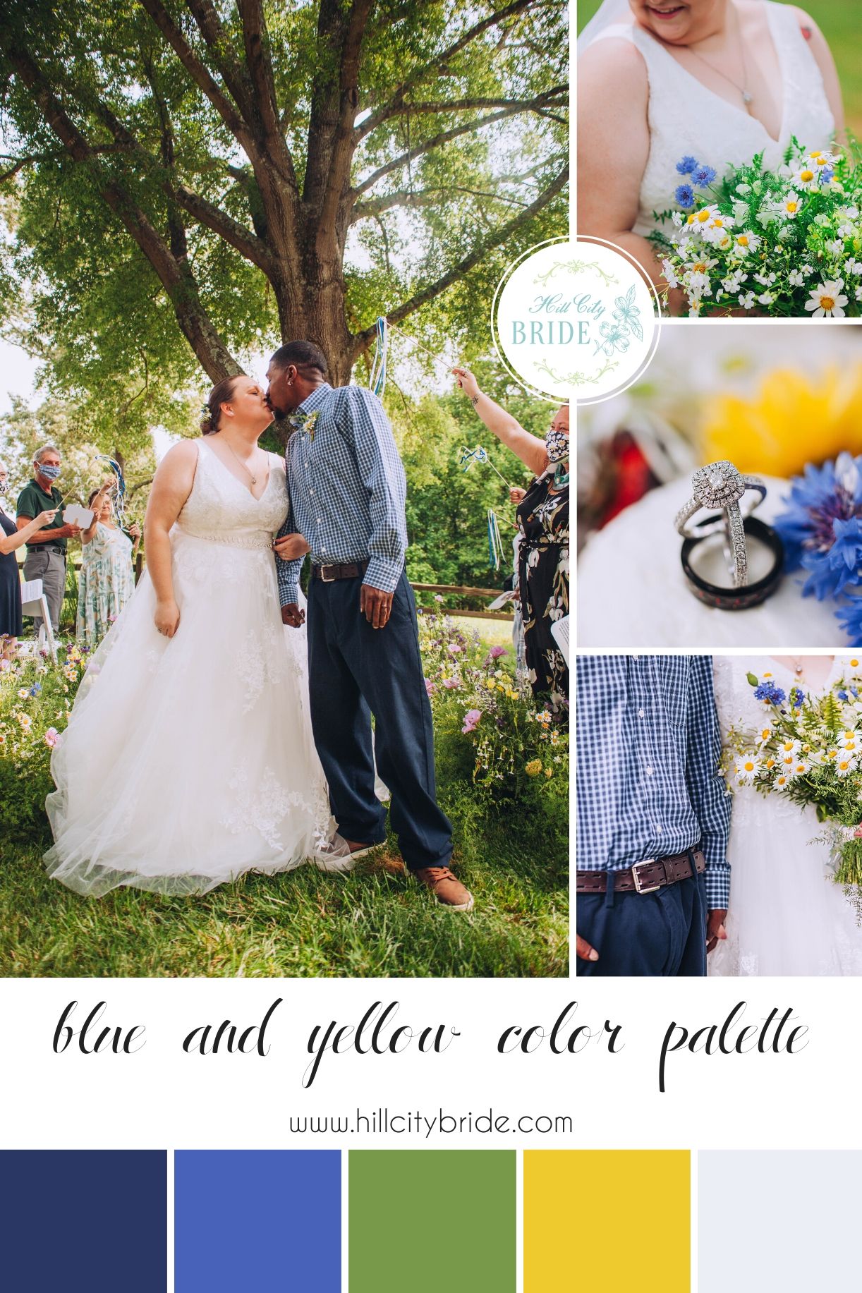 Blue and Yellow Wedding Color Palette