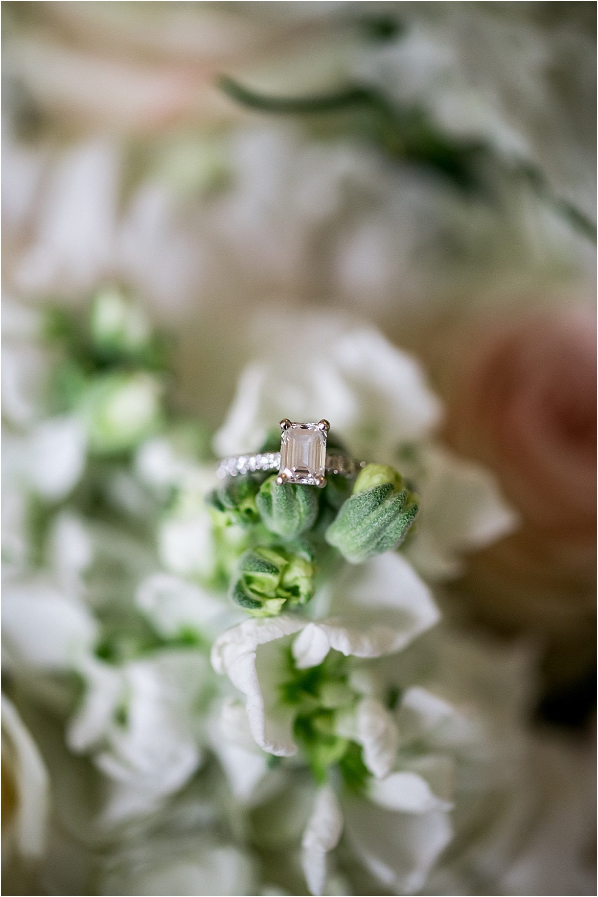 Wedding Rings | Emerald Cut Diamond | Drive In Wedding Ideas | COVID Wedding Ceremony Ideas | Hill City Bride Virginia Weddings