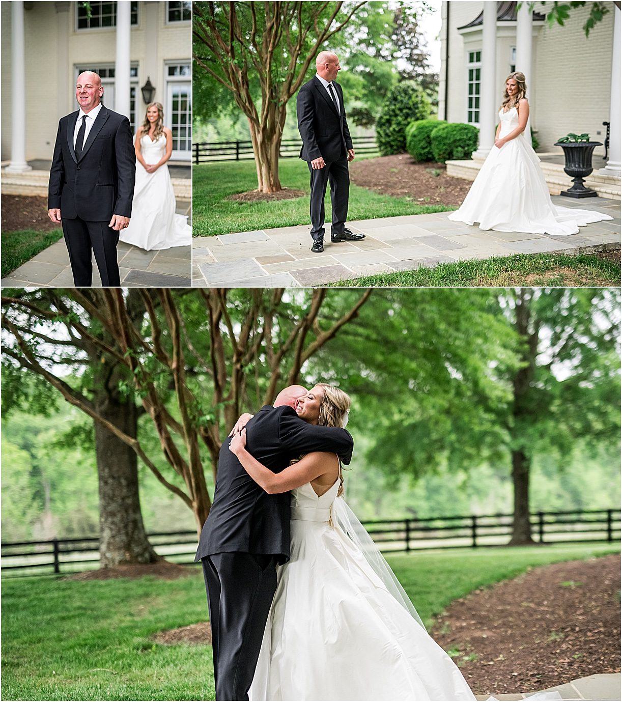 Father First Look | Drive In Wedding Ideas | COVID Wedding Ceremony Ideas | Hill City Bride Virginia Weddings